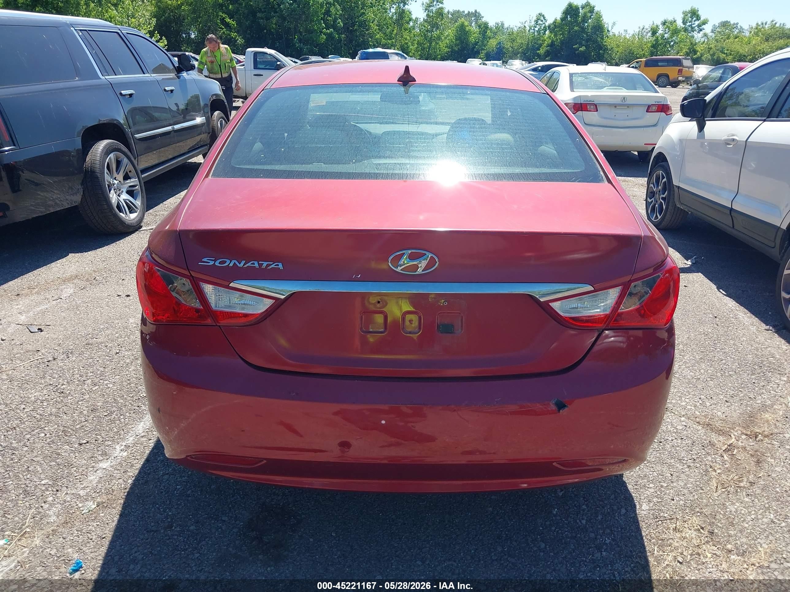 2012 Hyundai Sonata Gls Red vin: 5NPEB4AC6CH393333
