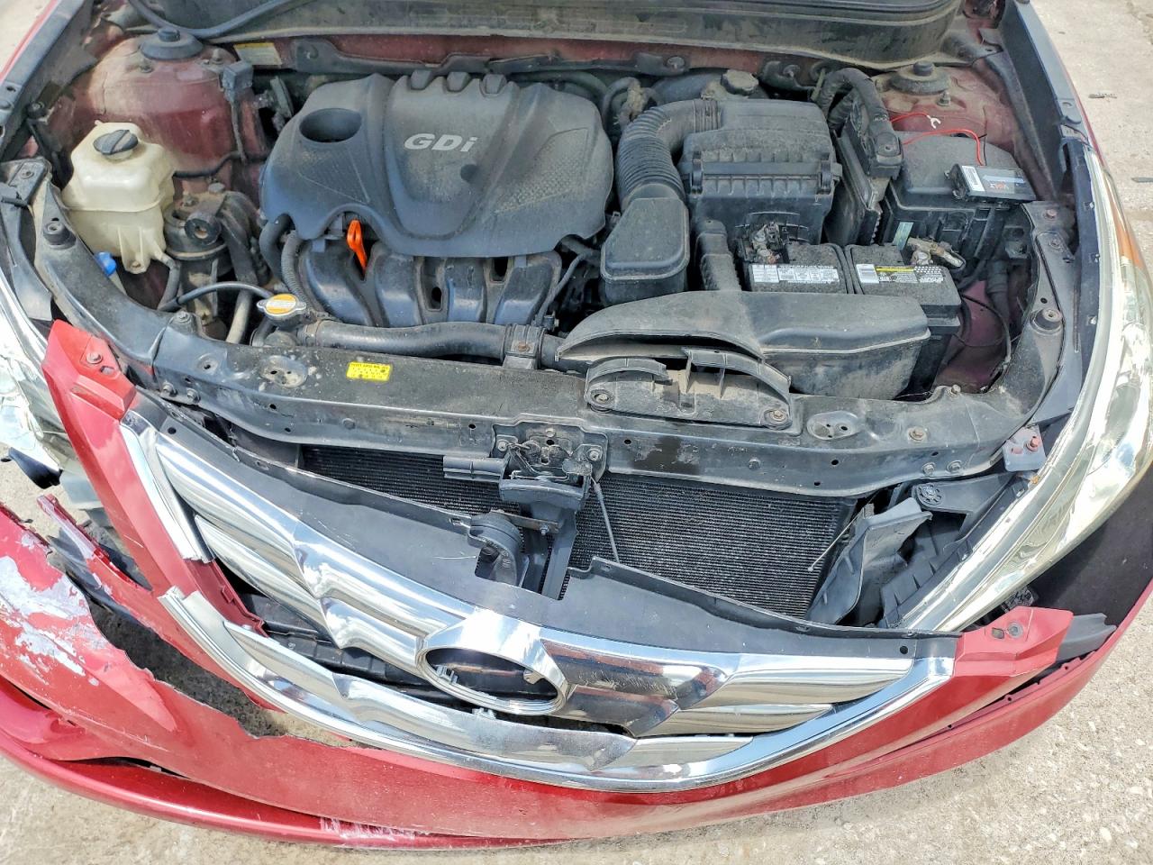 2012 Hyundai Sonata Gls Red vin: 5NPEB4AC6CH397575