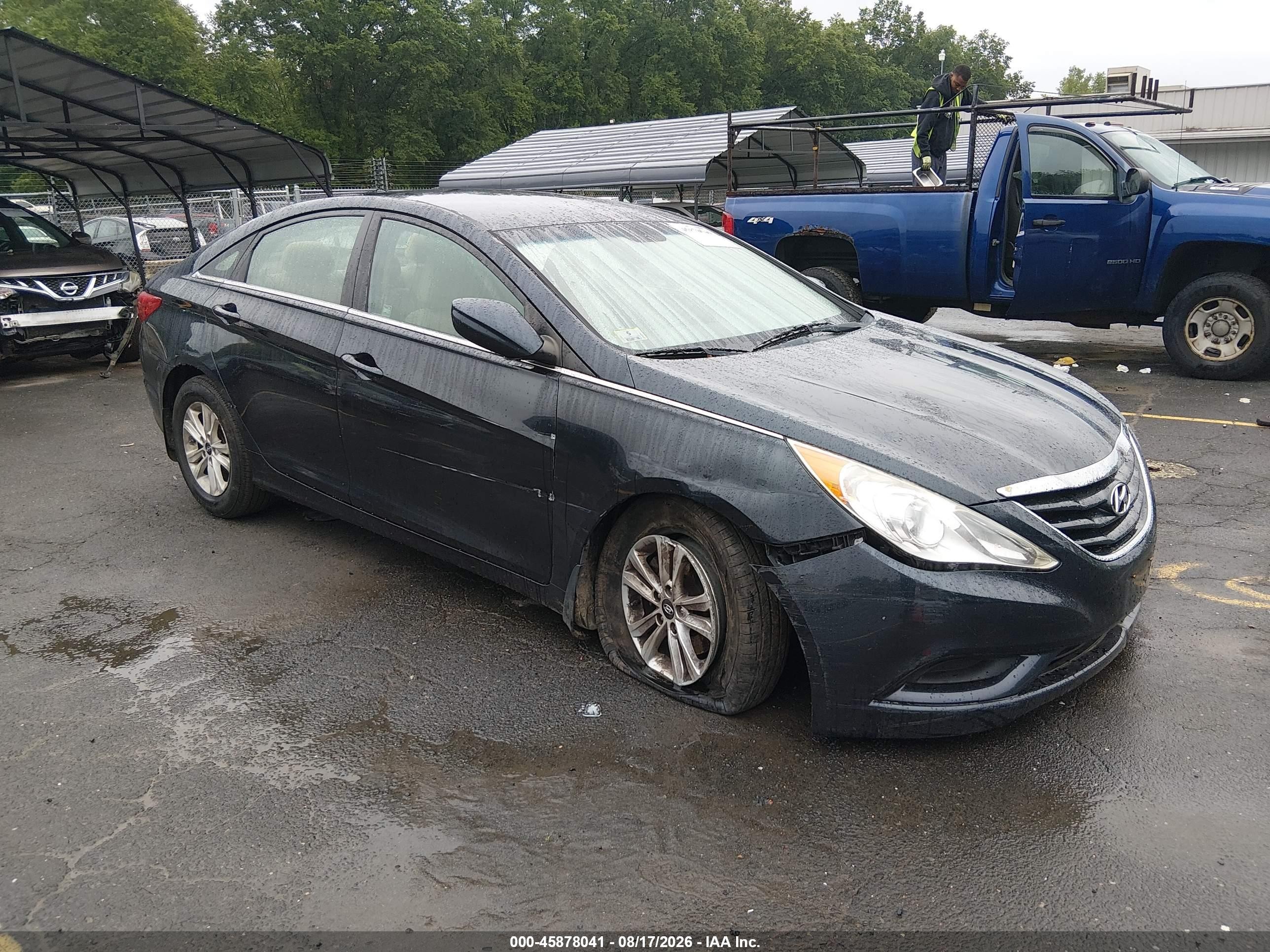 2012 Hyundai Sonata Gls Blue vin: 5NPEB4AC6CH415721
