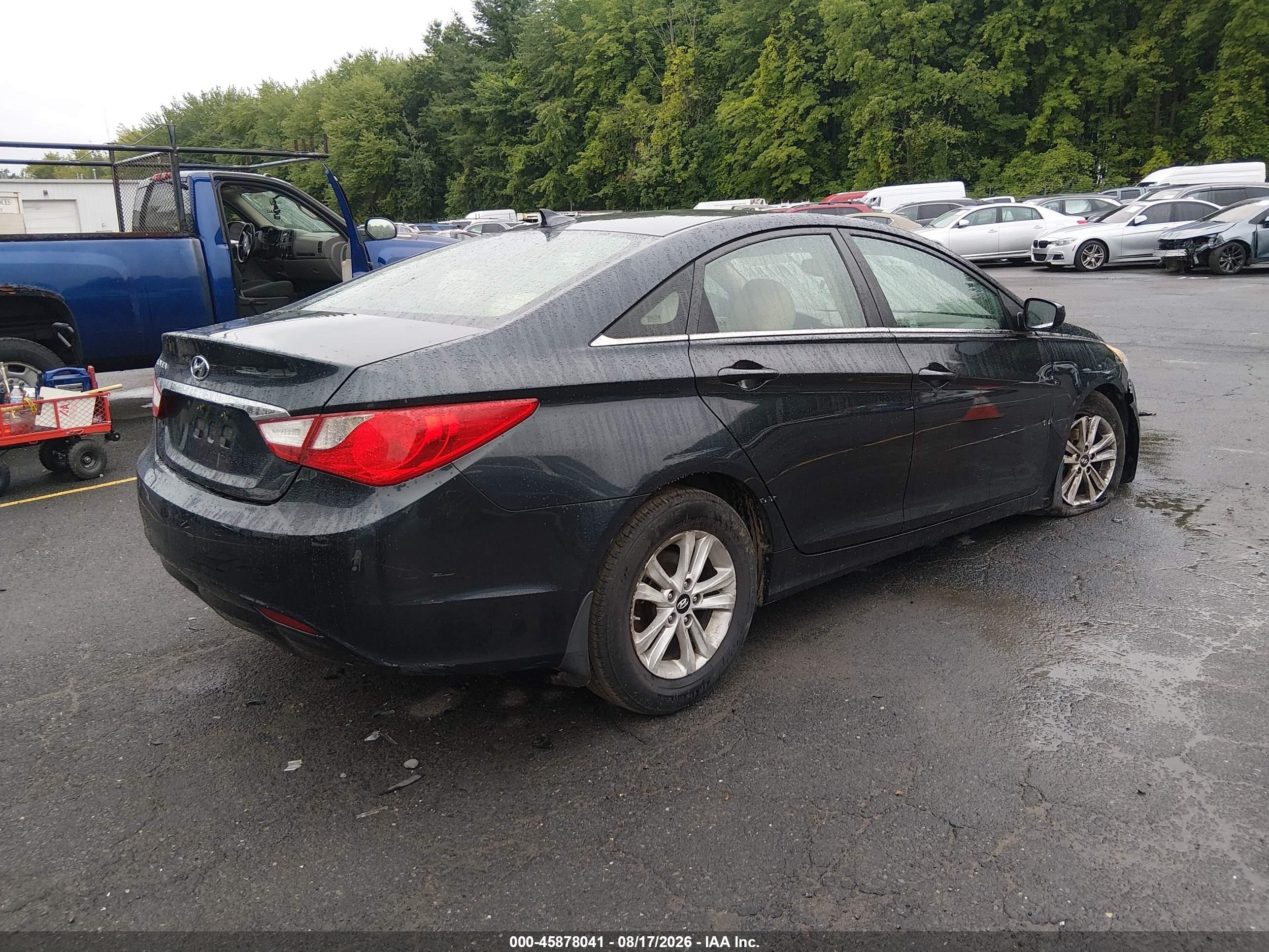 2012 Hyundai Sonata Gls Blue vin: 5NPEB4AC6CH415721
