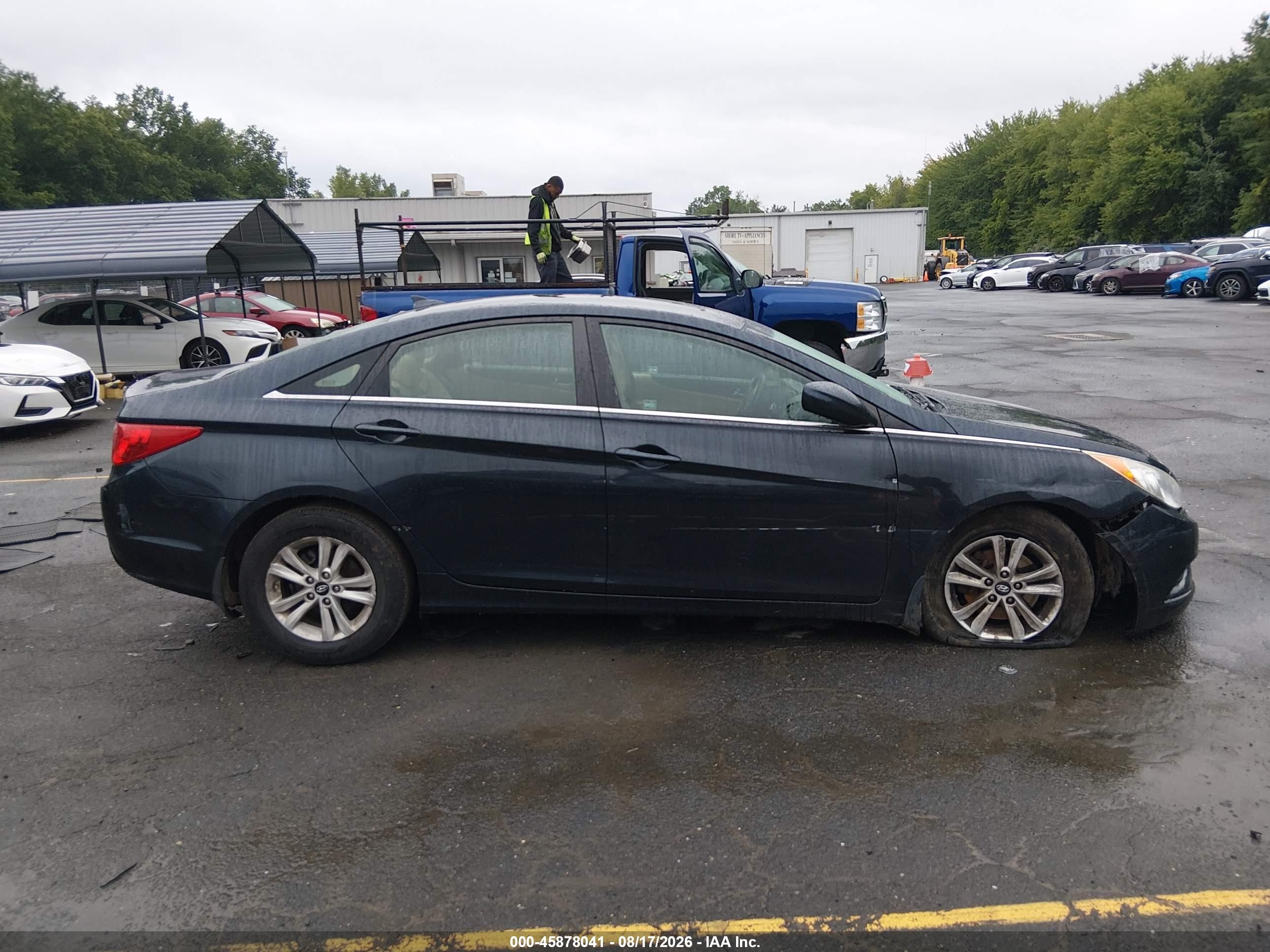 2012 Hyundai Sonata Gls Blue vin: 5NPEB4AC6CH415721