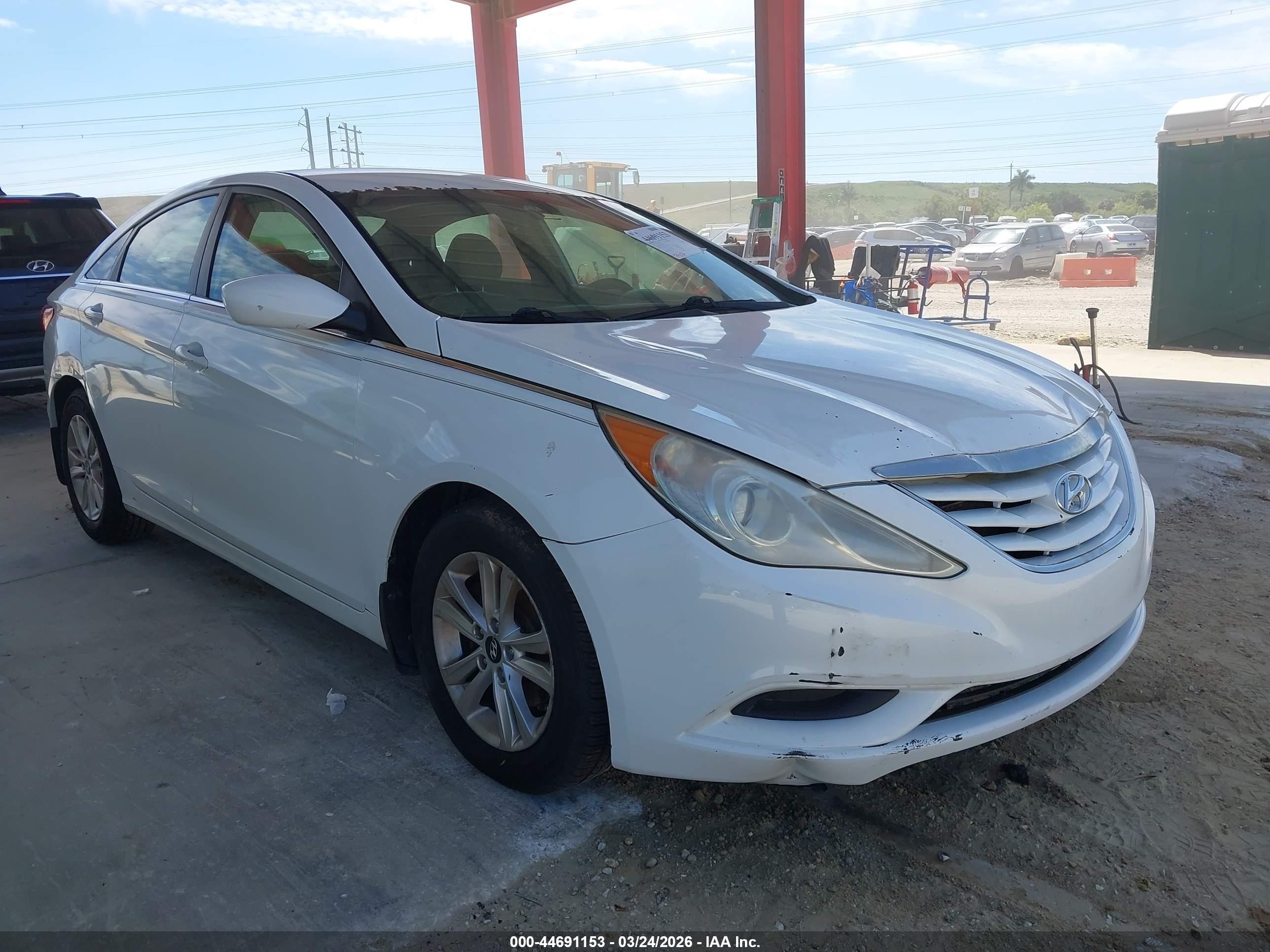 2012 Hyundai Sonata Gls White vin: 5NPEB4AC6CH416254