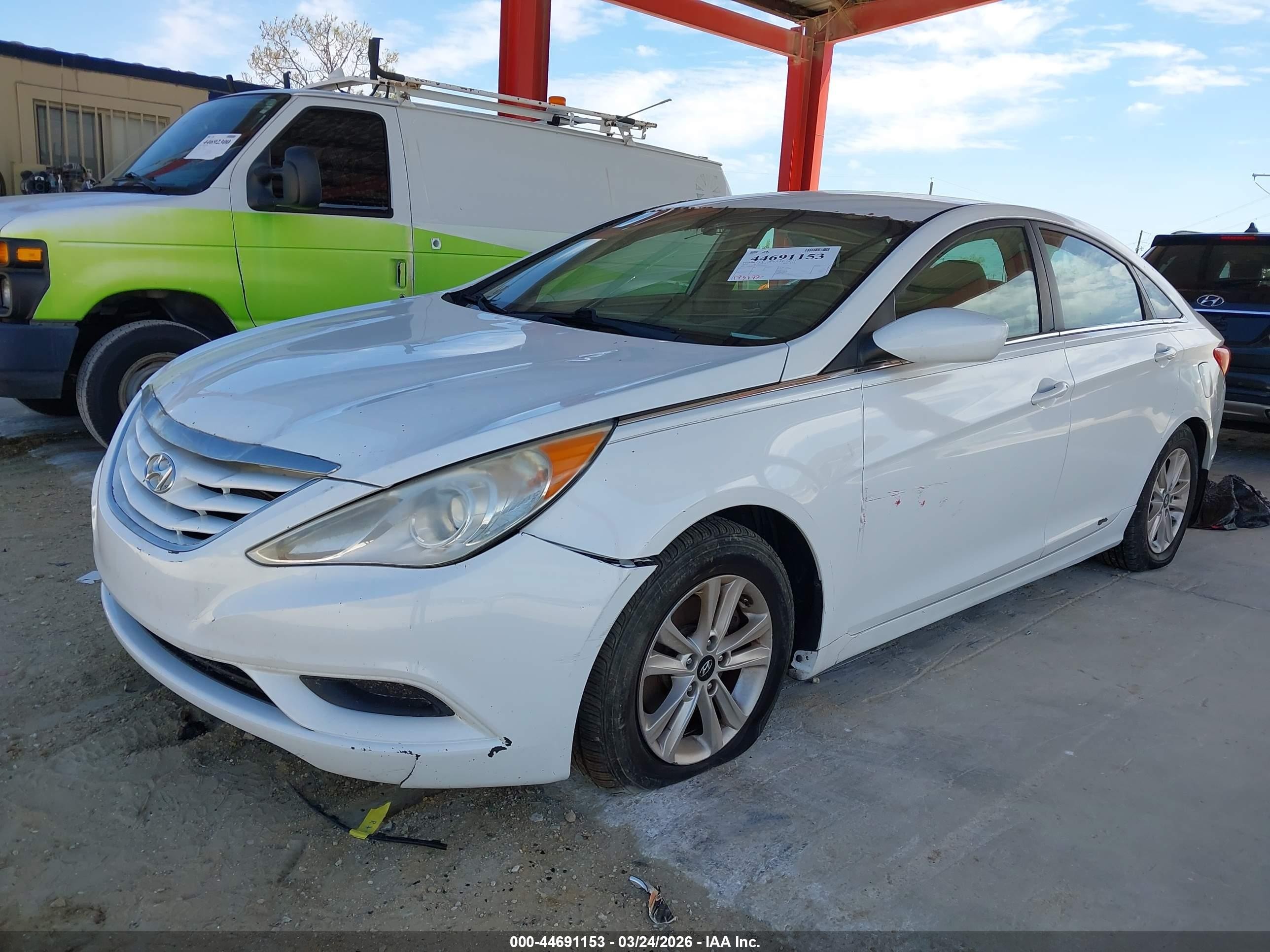 2012 Hyundai Sonata Gls White vin: 5NPEB4AC6CH416254