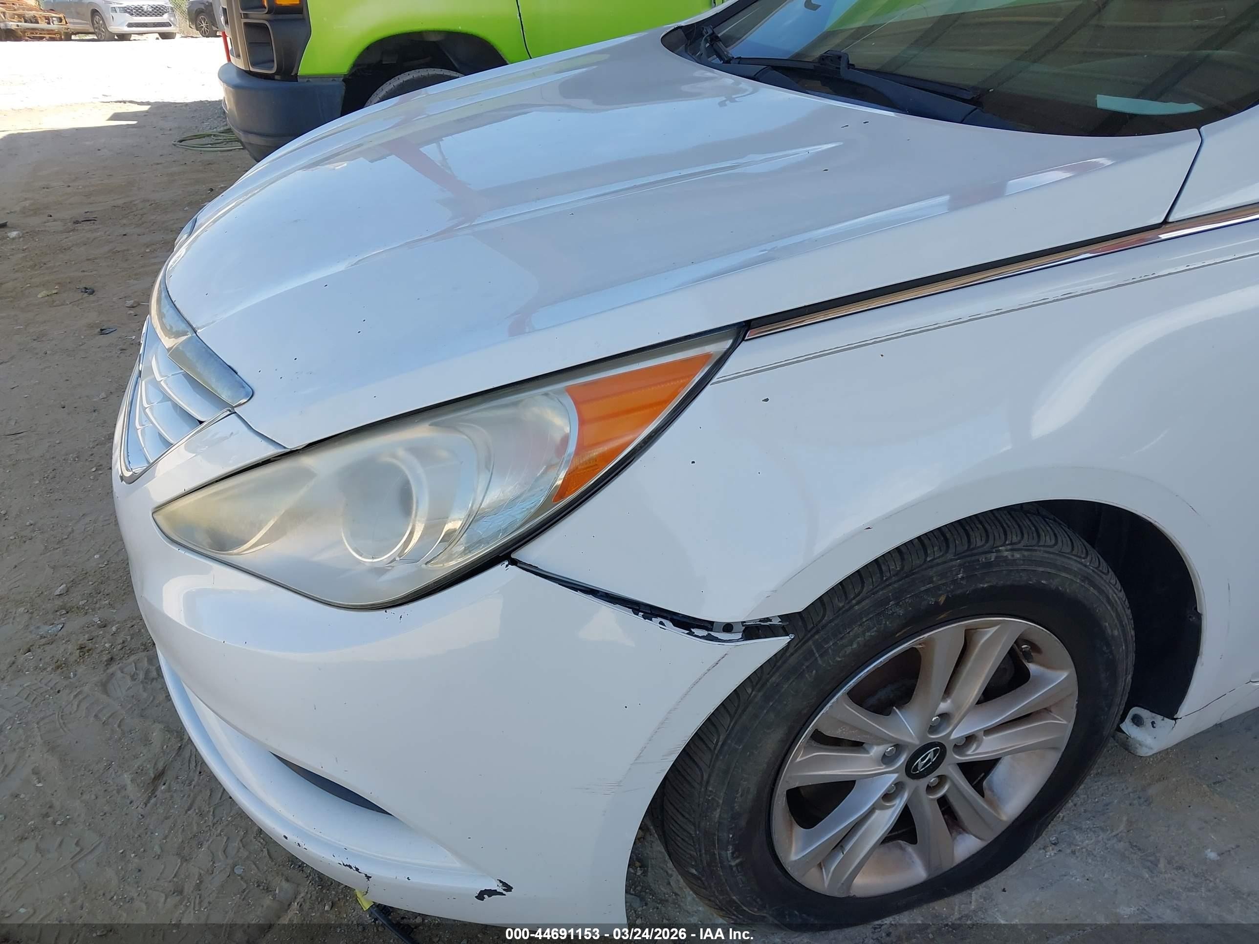 2012 Hyundai Sonata Gls White vin: 5NPEB4AC6CH416254