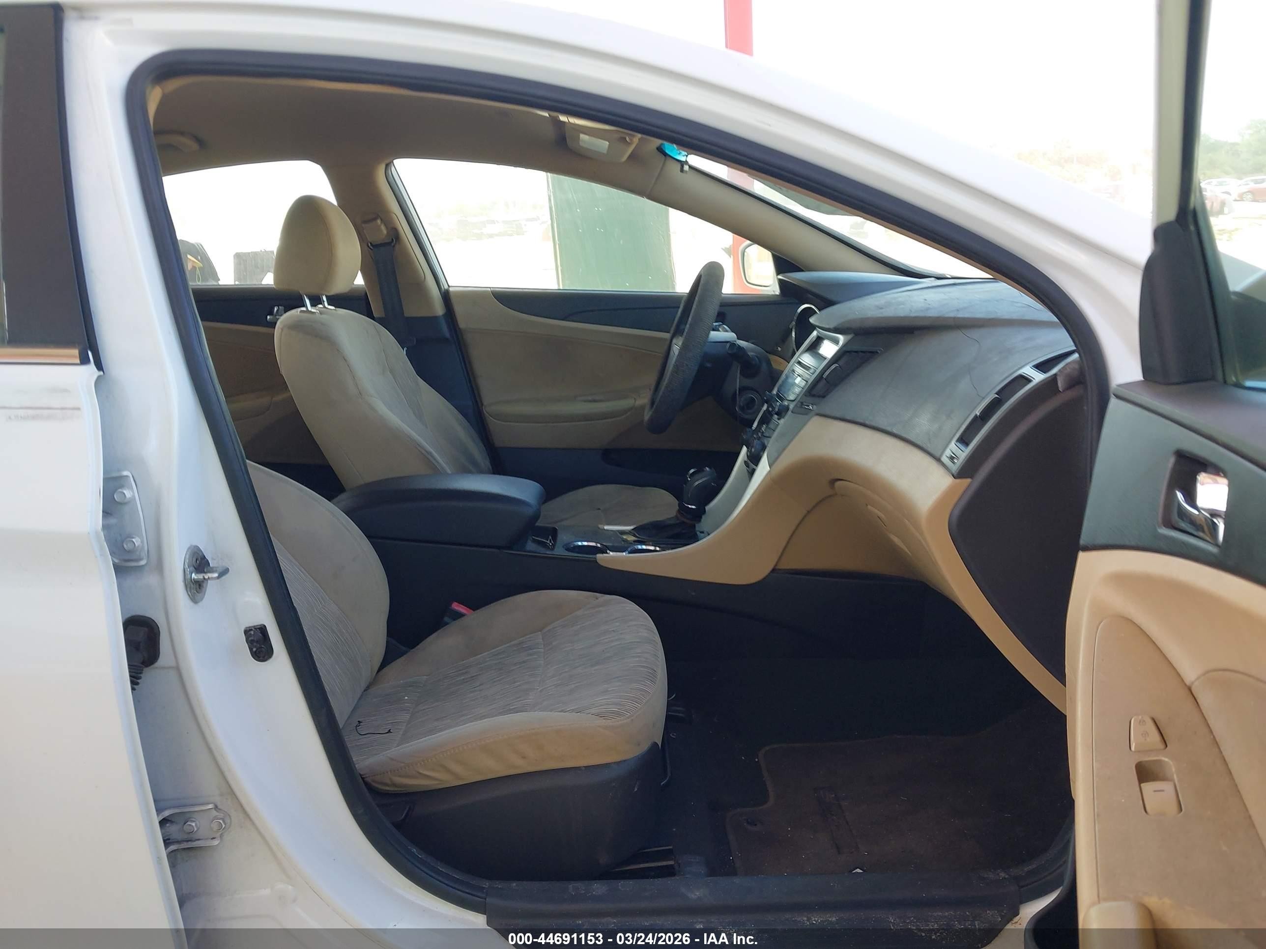 2012 Hyundai Sonata Gls White vin: 5NPEB4AC6CH416254