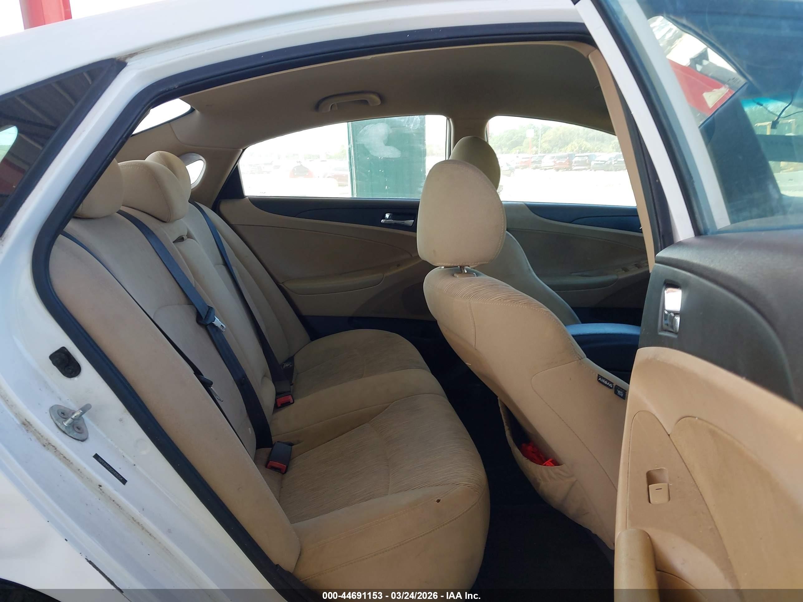 2012 Hyundai Sonata Gls White vin: 5NPEB4AC6CH416254