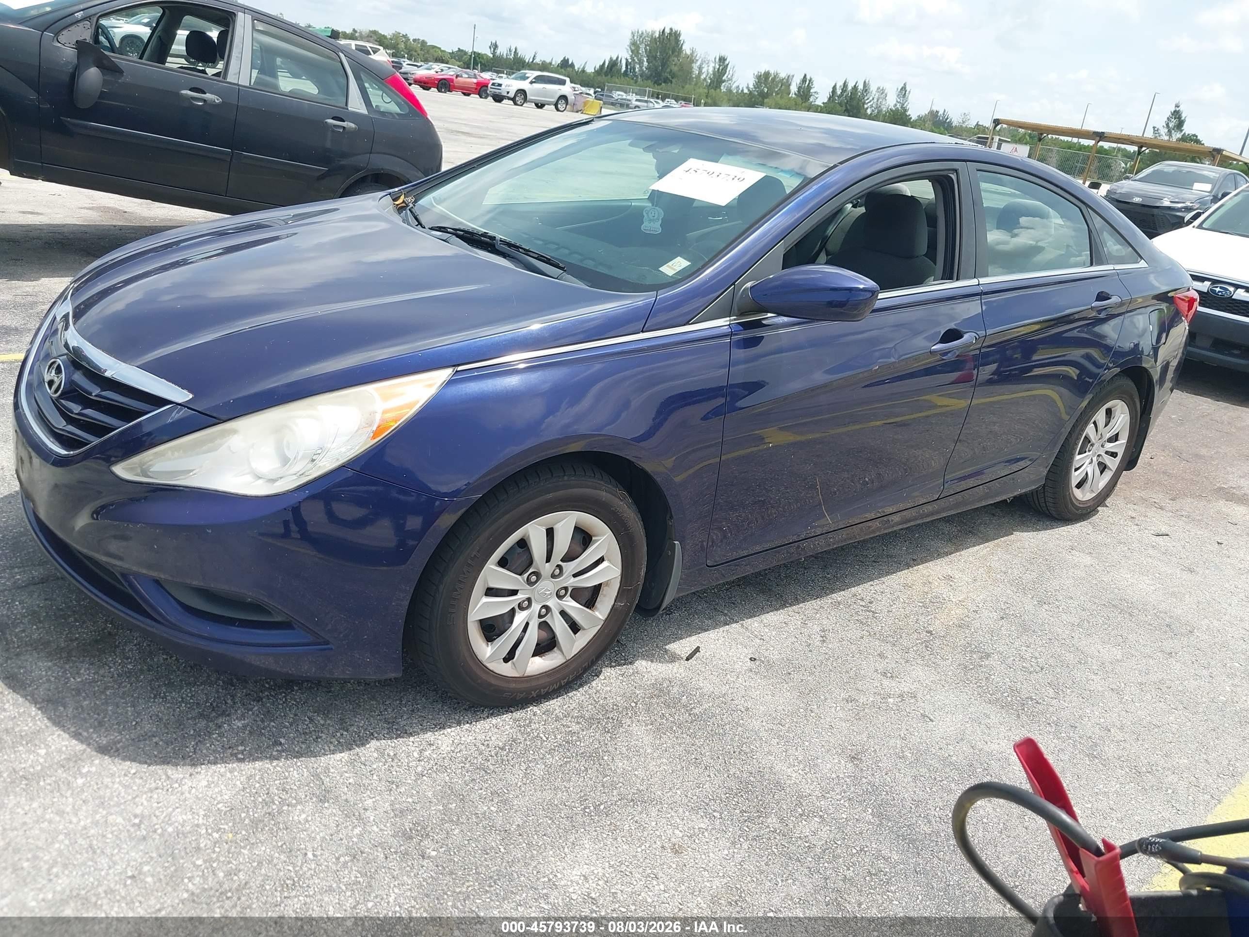 2012 Hyundai Sonata Gls Blue vin: 5NPEB4AC6CH432969