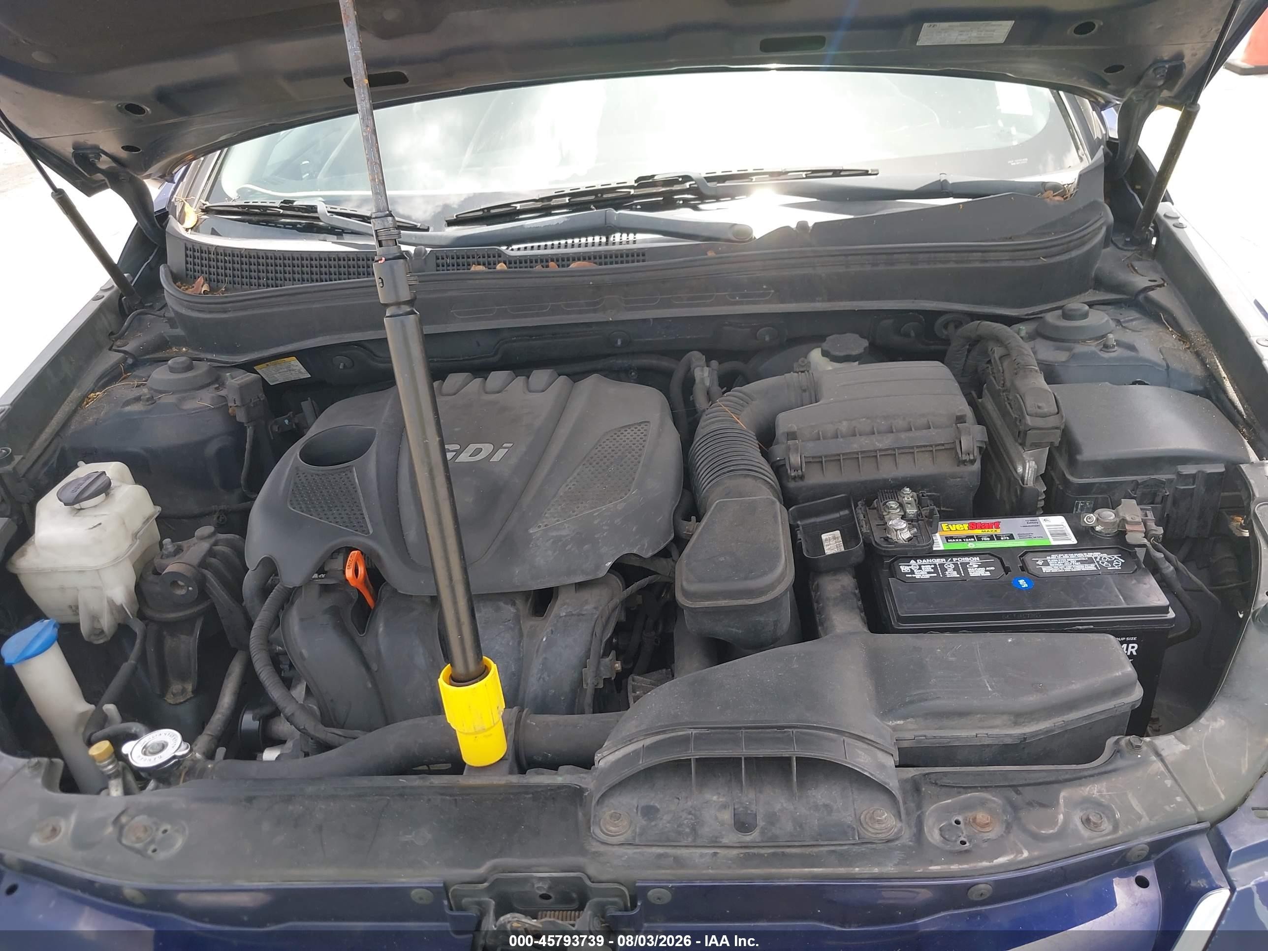 2012 Hyundai Sonata Gls Blue vin: 5NPEB4AC6CH432969