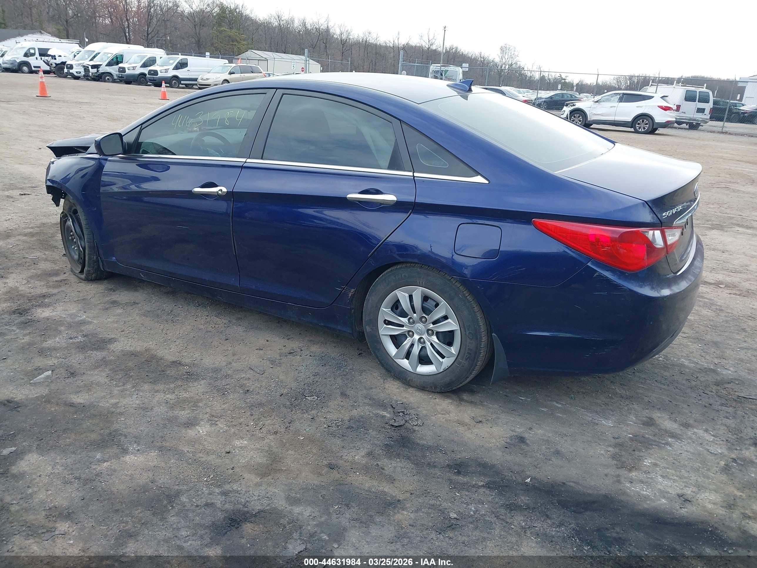 2012 Hyundai Sonata Gls Синий vin: 5NPEB4AC6CH435841