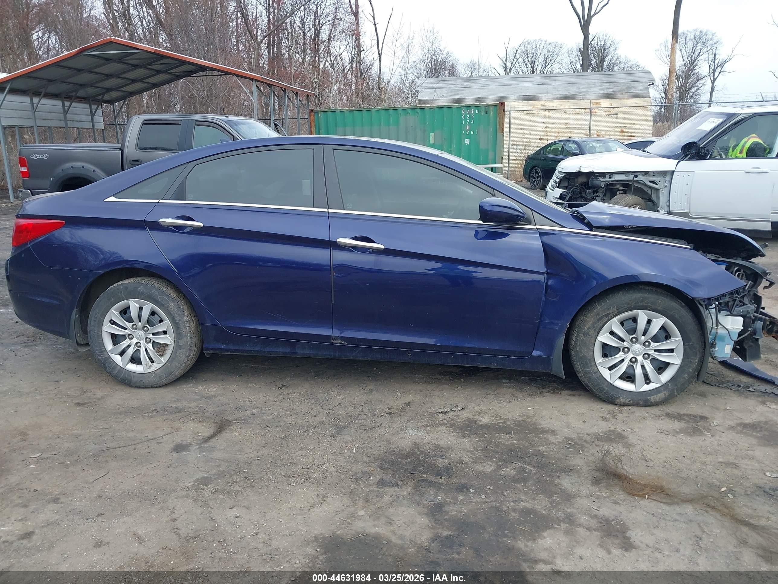 2012 Hyundai Sonata Gls Синий vin: 5NPEB4AC6CH435841