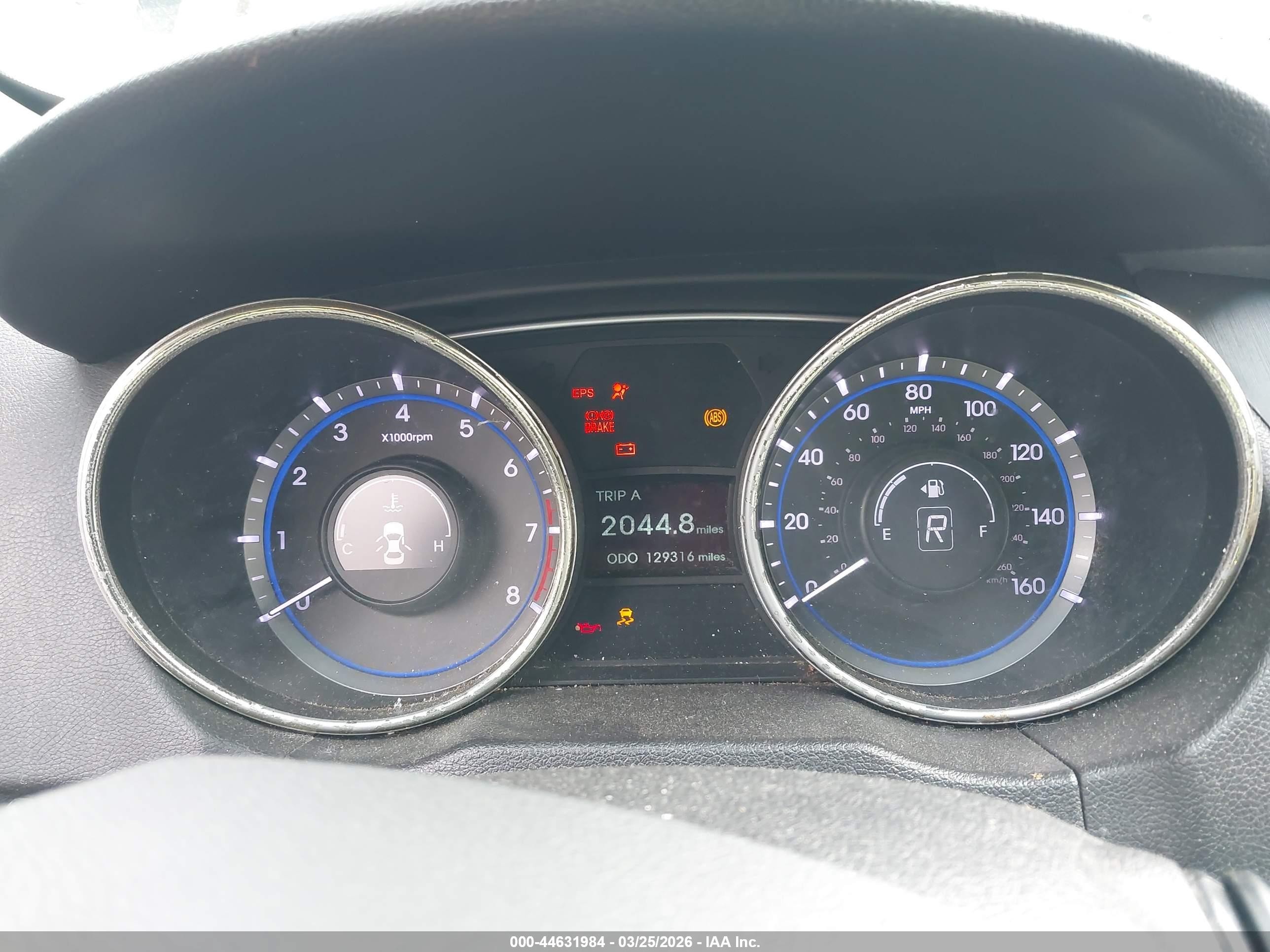 2012 Hyundai Sonata Gls Синий vin: 5NPEB4AC6CH435841