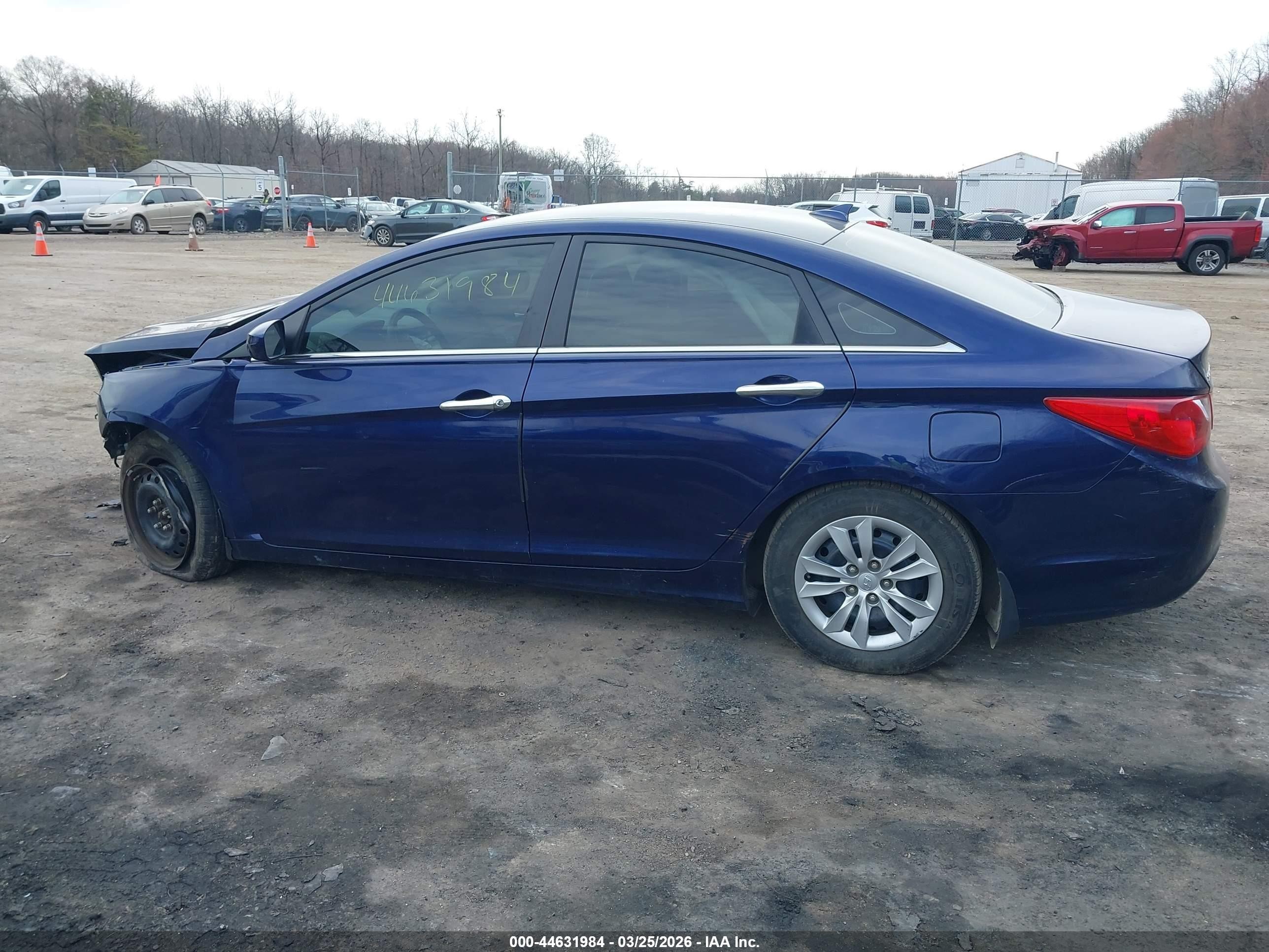 2012 Hyundai Sonata Gls Синий vin: 5NPEB4AC6CH435841