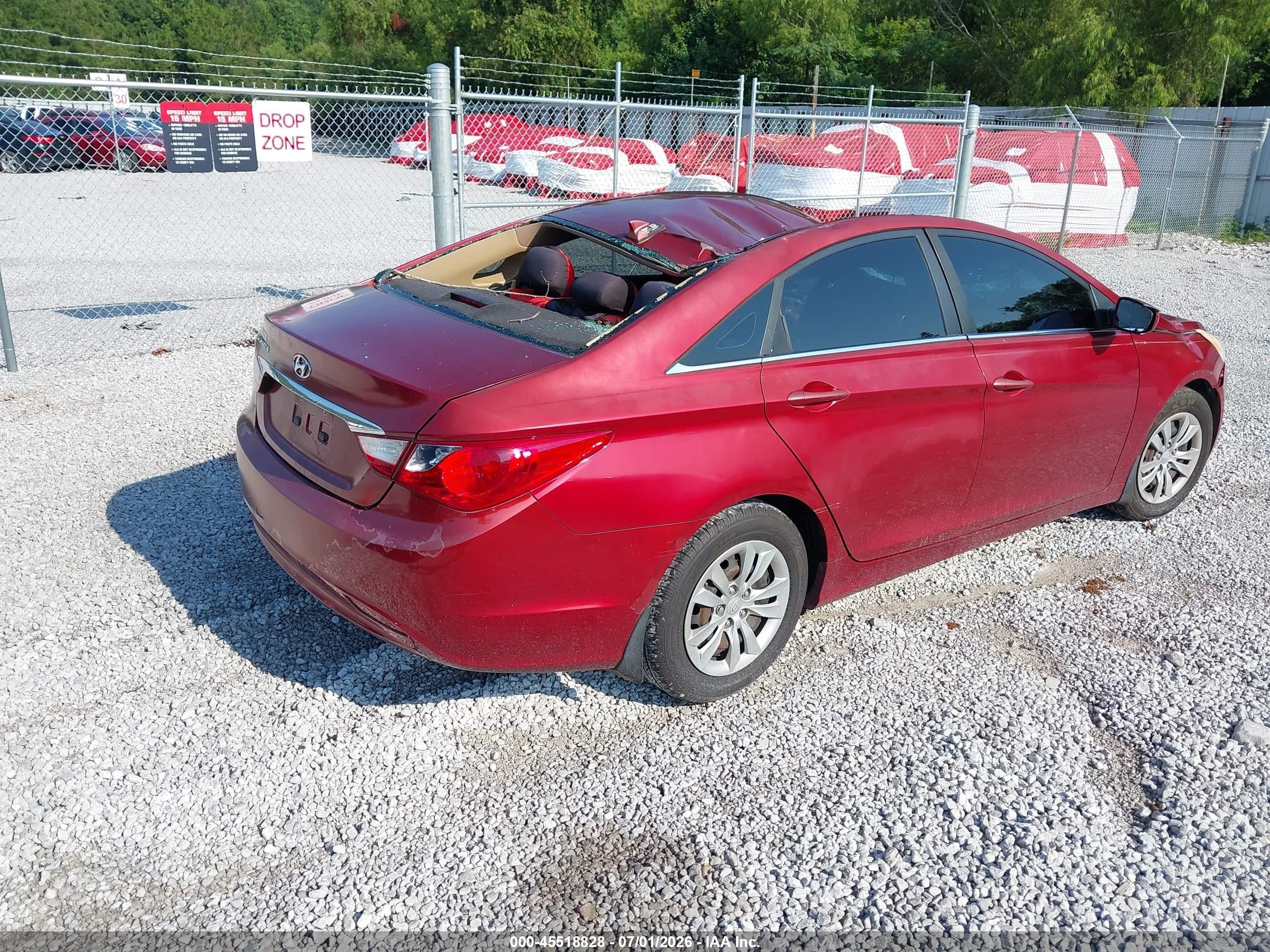 2012 Hyundai Sonata Gls Red vin: 5NPEB4AC6CH446211