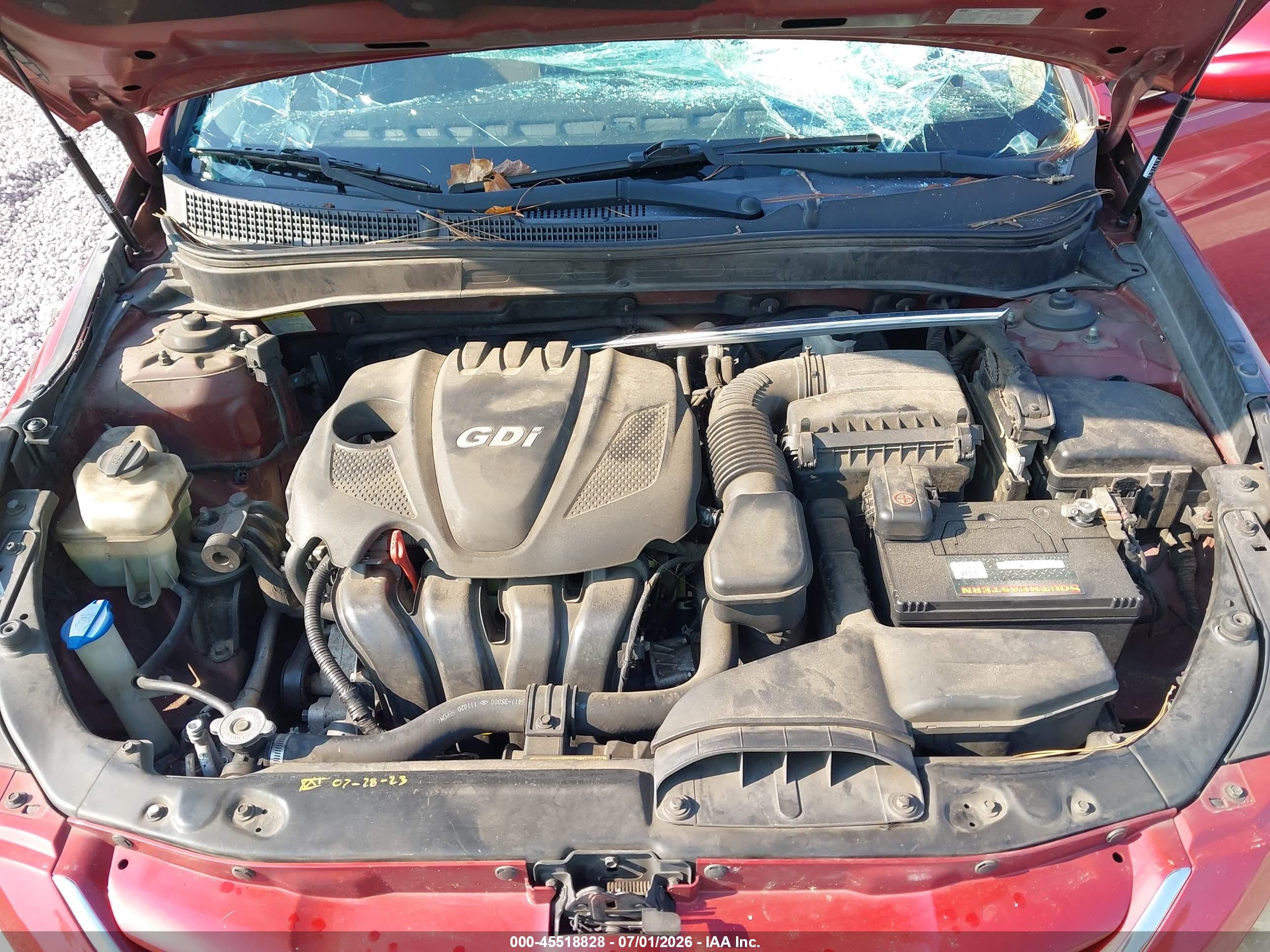 2012 Hyundai Sonata Gls Red vin: 5NPEB4AC6CH446211