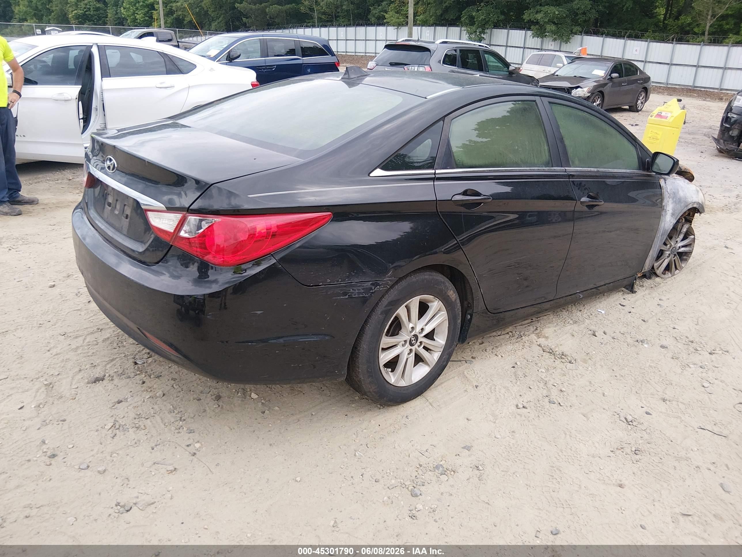 2012 Hyundai Sonata Gls Black vin: 5NPEB4AC6CH447150