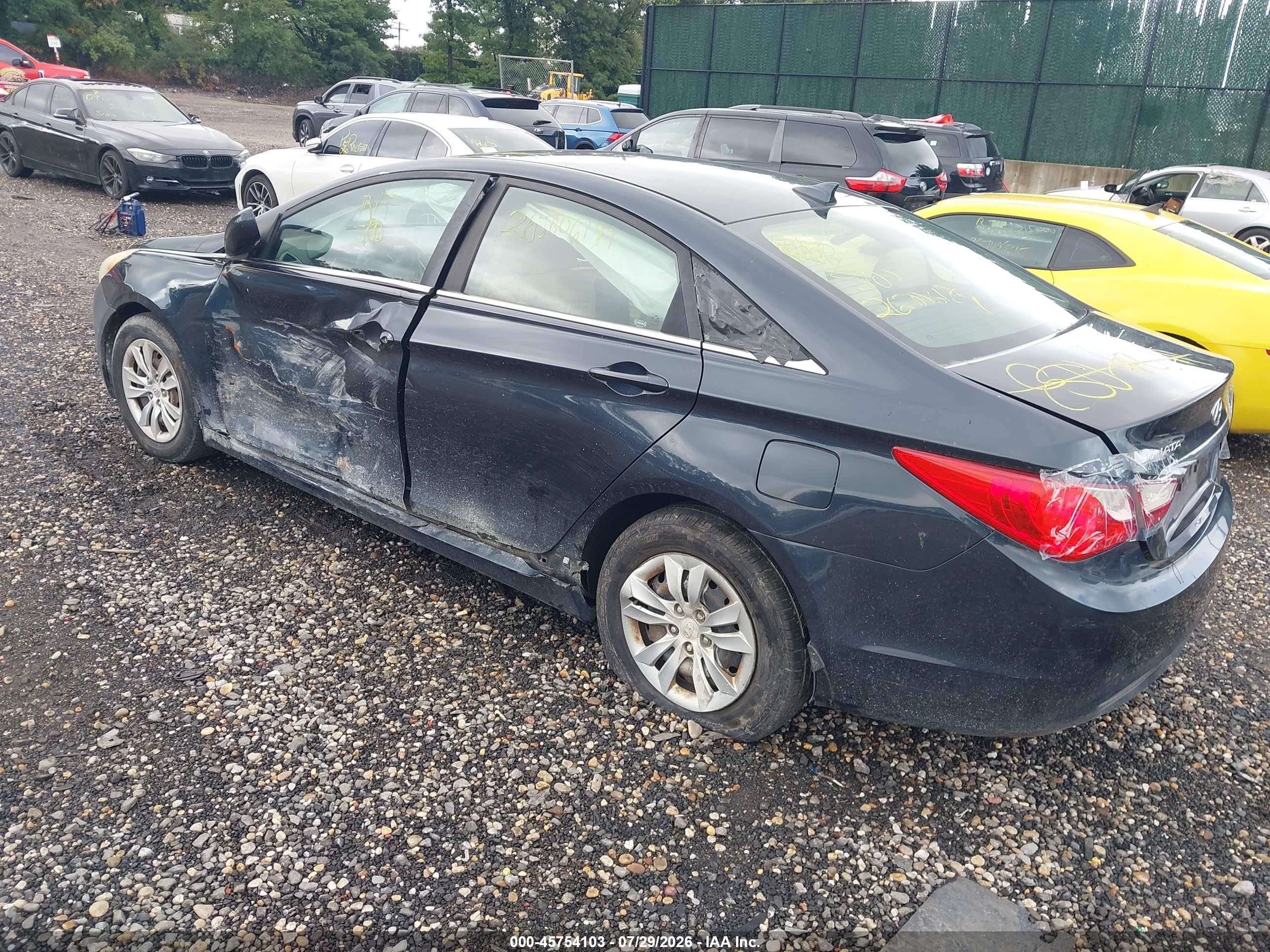 2012 Hyundai Sonata Gls Black vin: 5NPEB4AC6CH455989