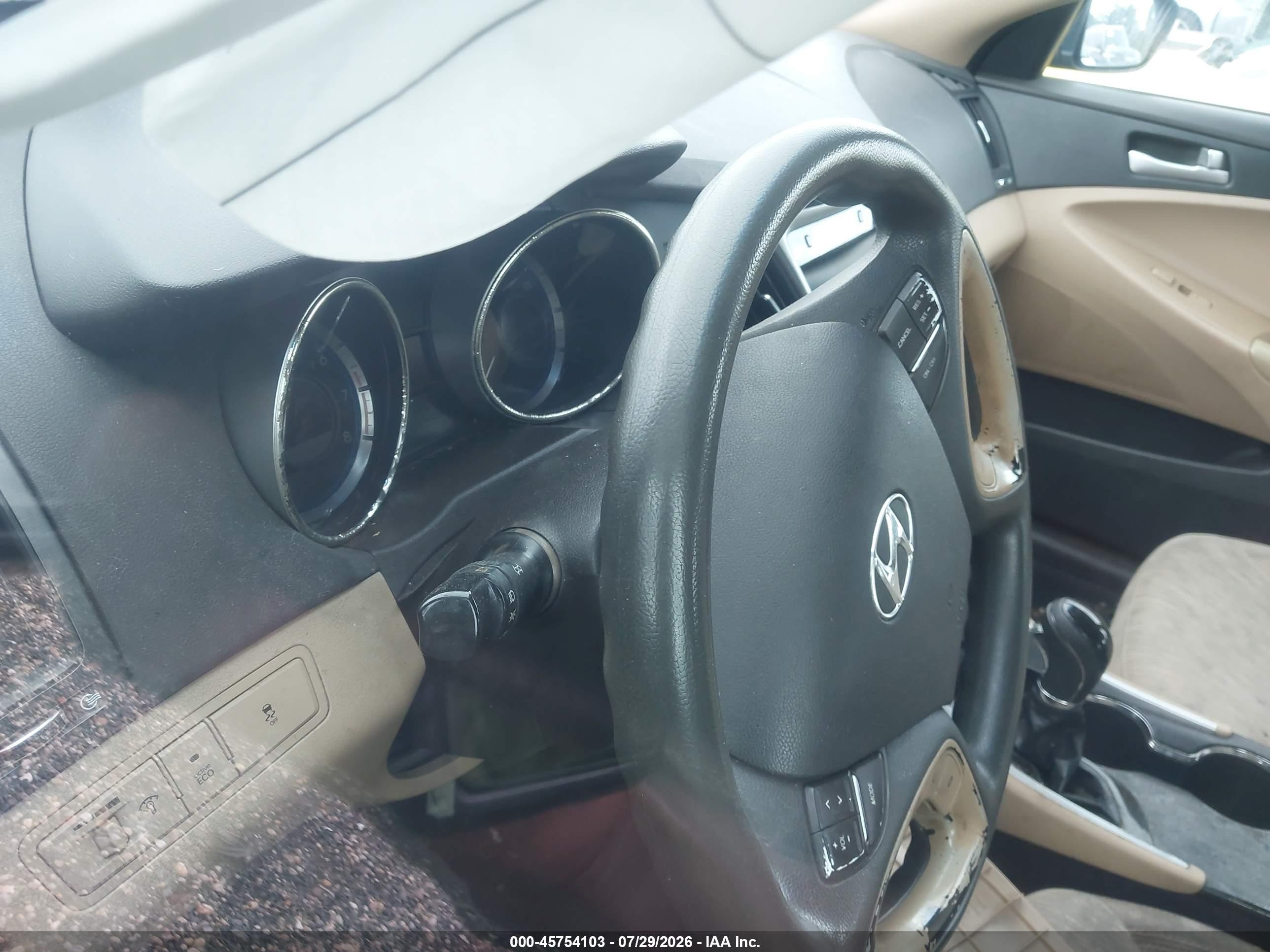 2012 Hyundai Sonata Gls Black vin: 5NPEB4AC6CH455989