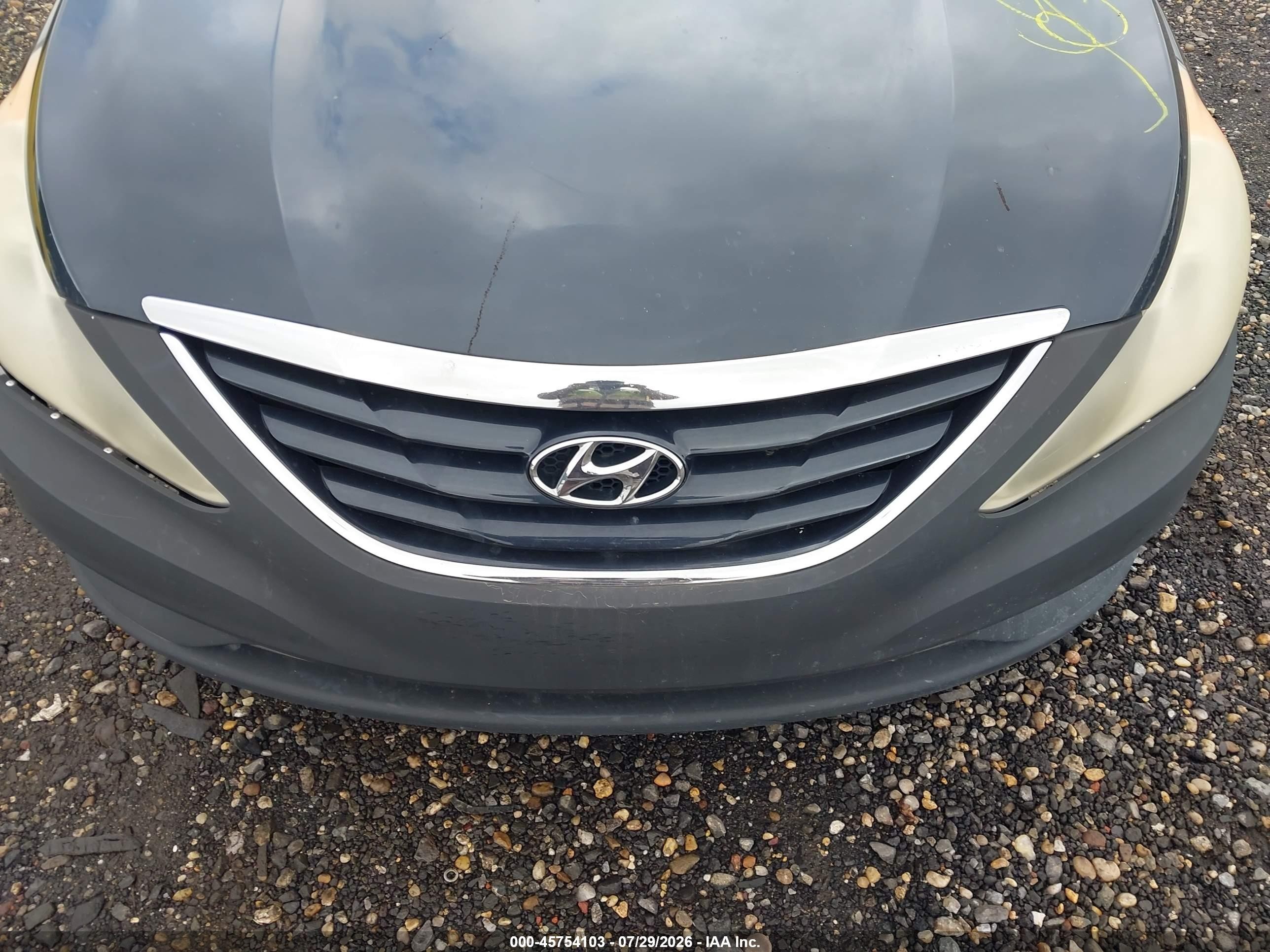 2012 Hyundai Sonata Gls Black vin: 5NPEB4AC6CH455989