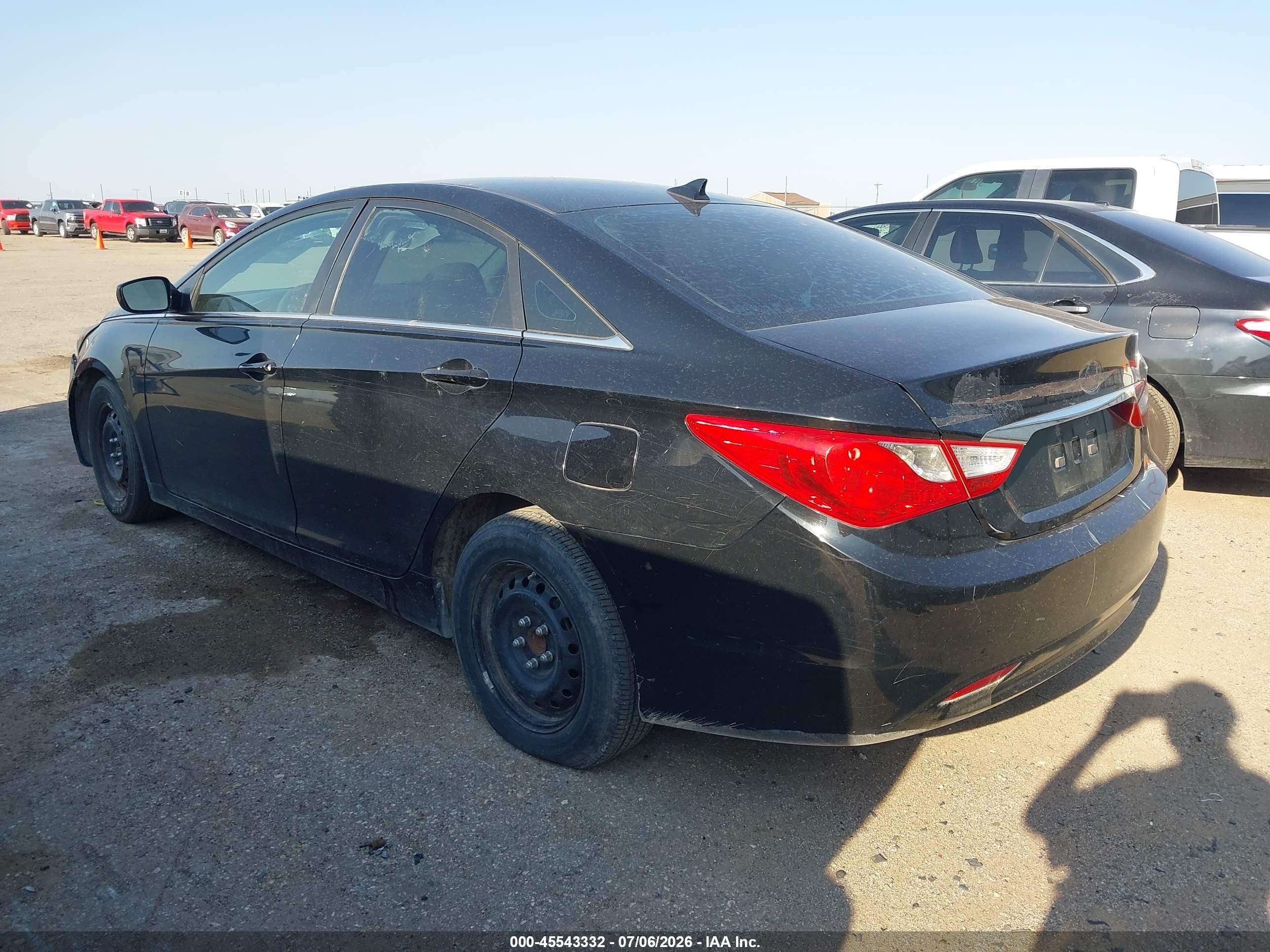 2012 Hyundai Sonata Gls Black vin: 5NPEB4AC6CH458360