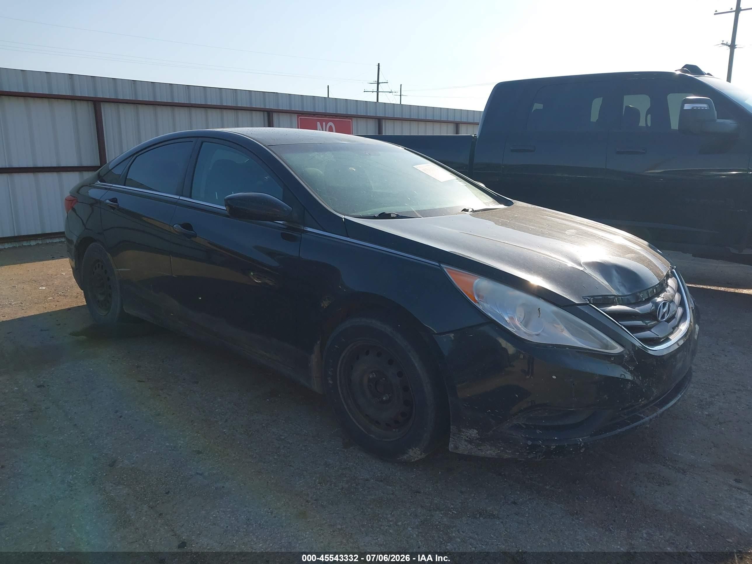 2012 Hyundai Sonata Gls Black vin: 5NPEB4AC6CH458360