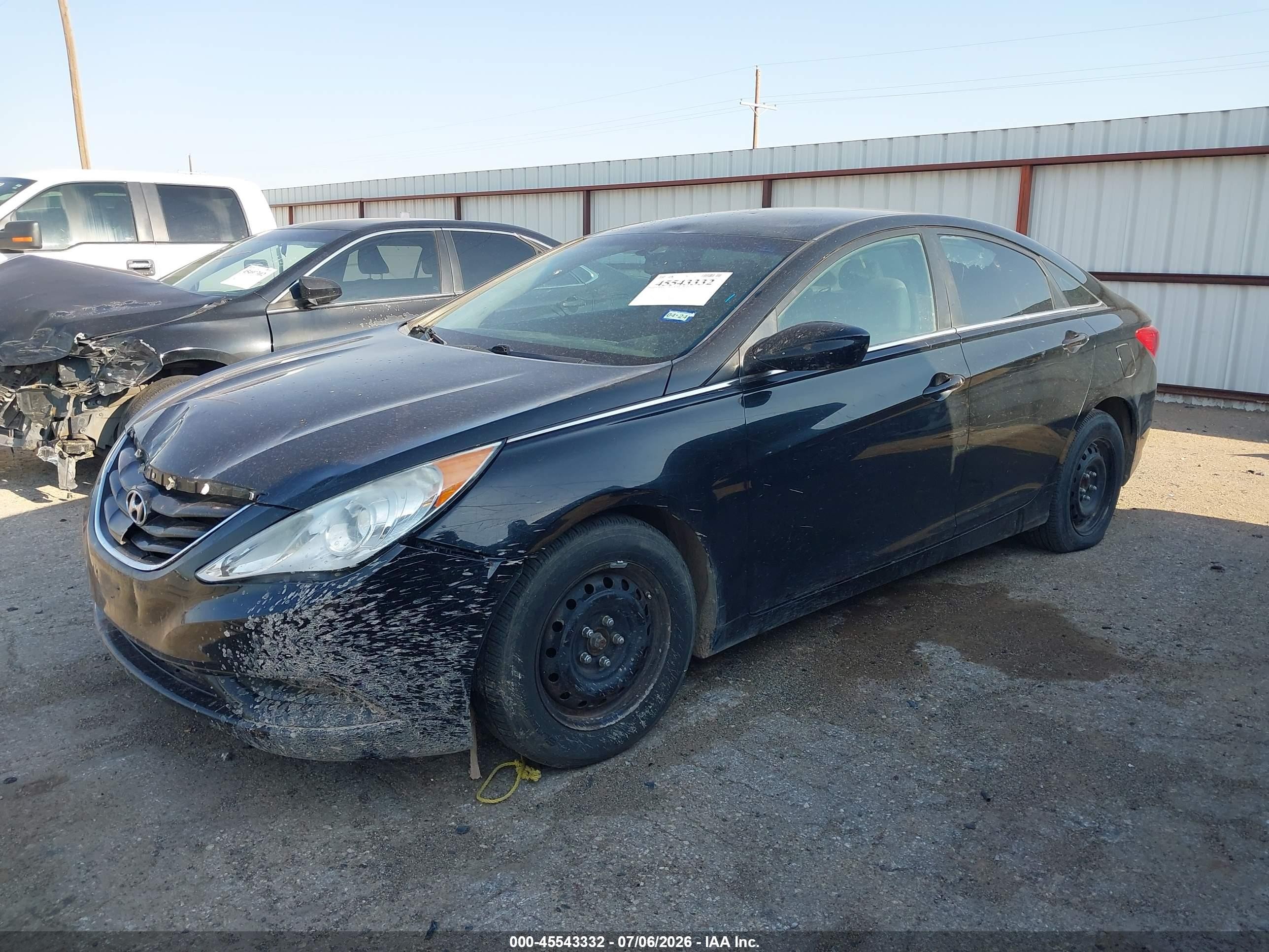 2012 Hyundai Sonata Gls Black vin: 5NPEB4AC6CH458360