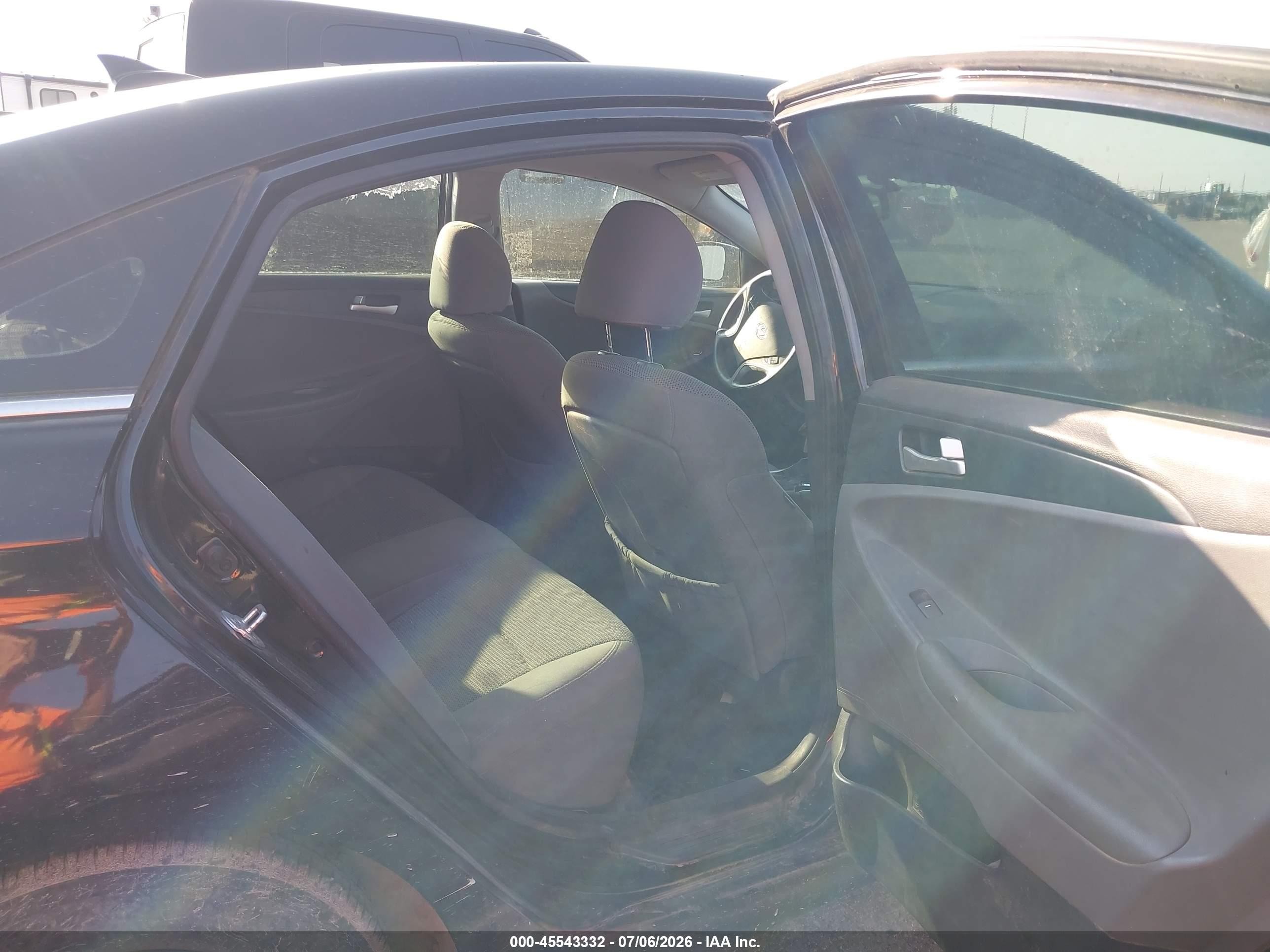 2012 Hyundai Sonata Gls Black vin: 5NPEB4AC6CH458360
