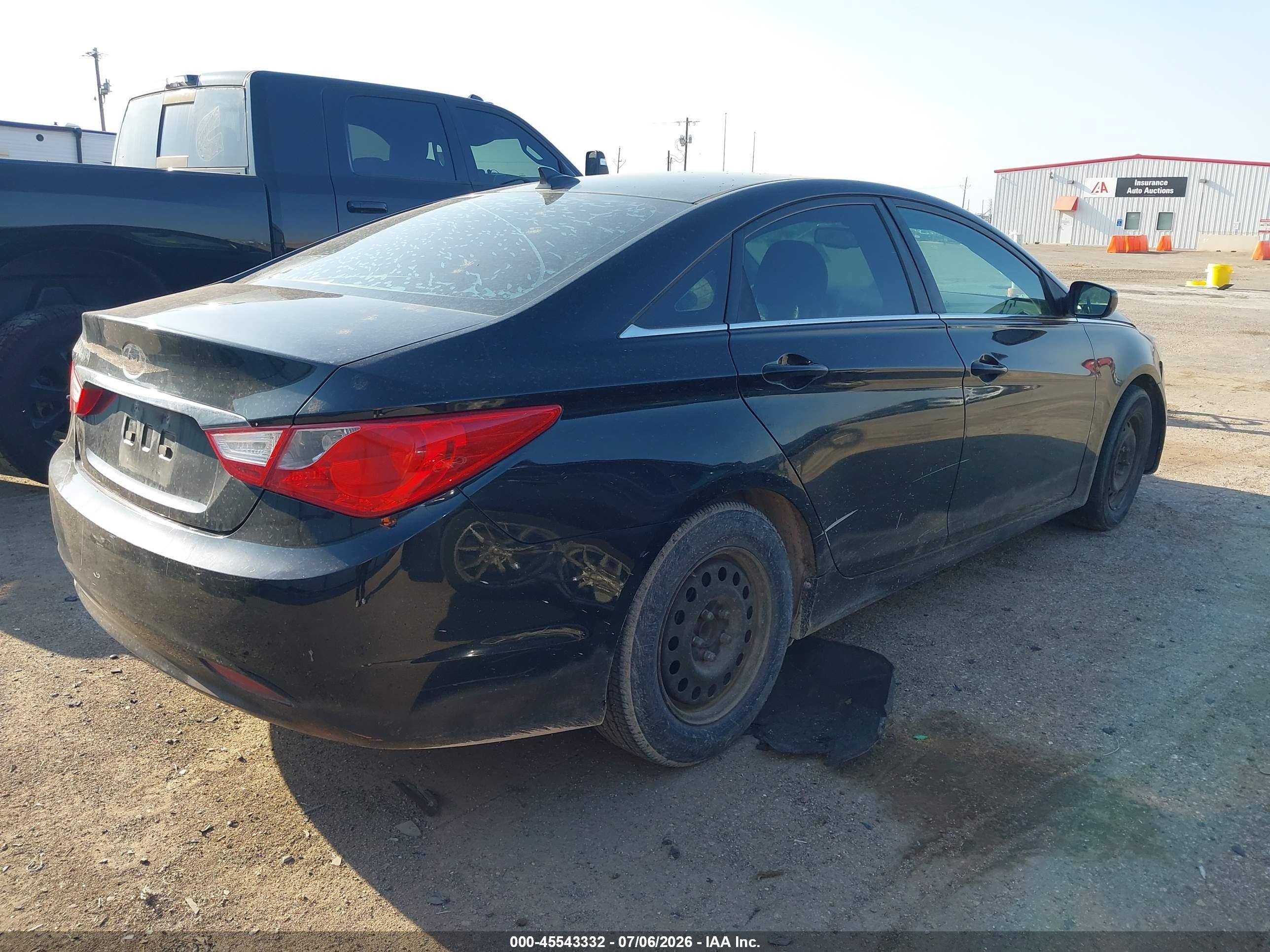 2012 Hyundai Sonata Gls Black vin: 5NPEB4AC6CH458360