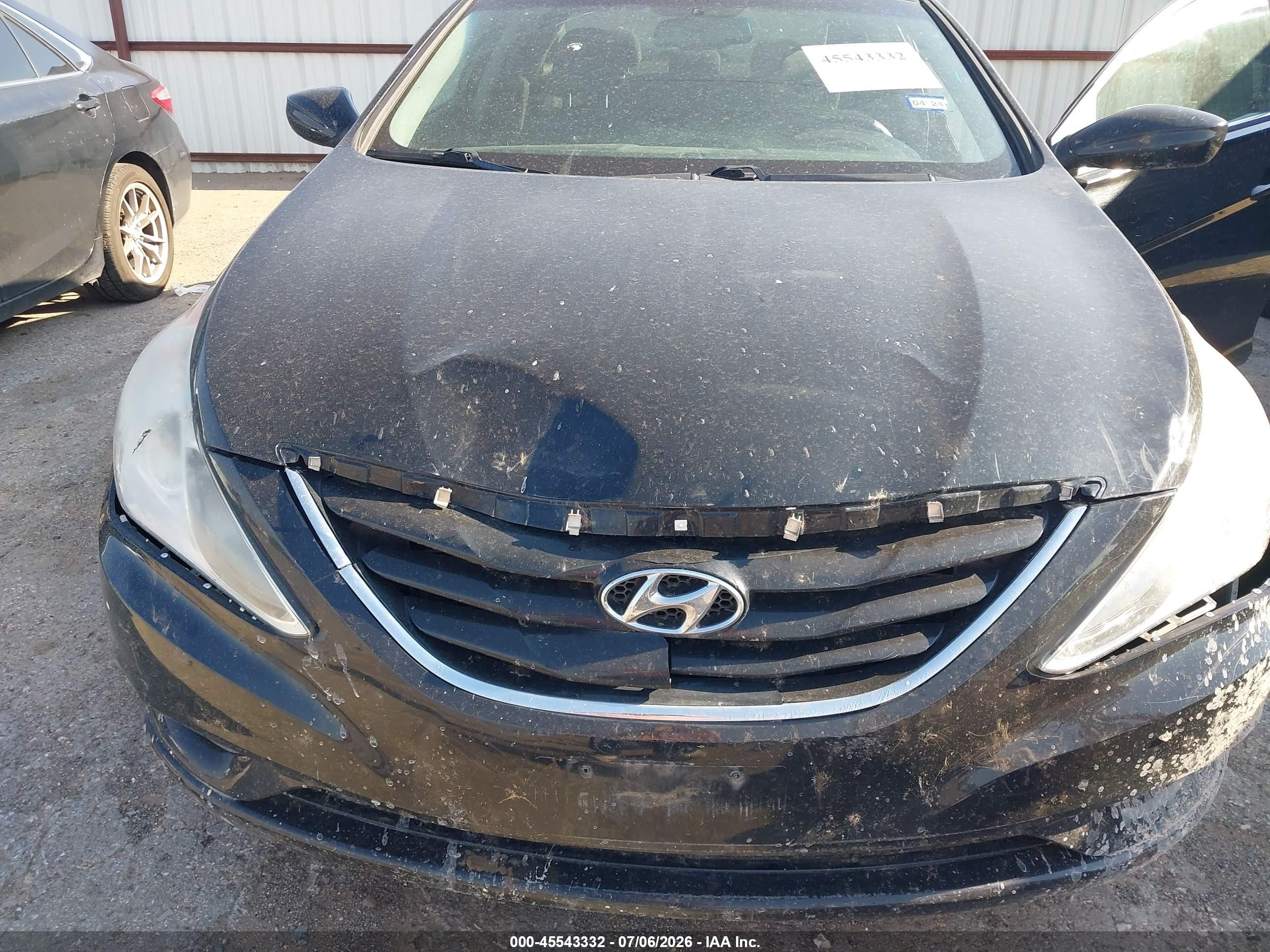 2012 Hyundai Sonata Gls Black vin: 5NPEB4AC6CH458360