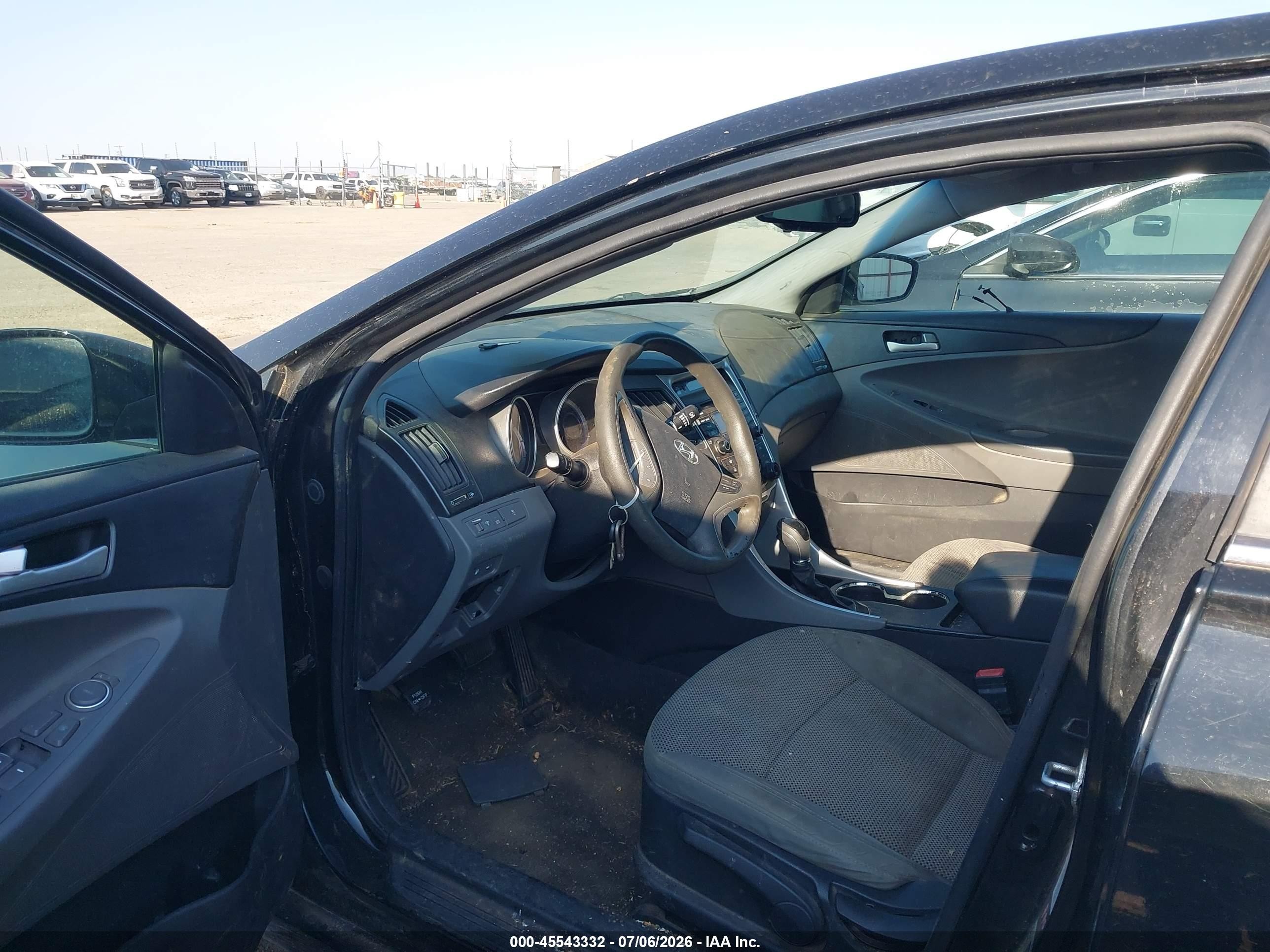 2012 Hyundai Sonata Gls Black vin: 5NPEB4AC6CH458360