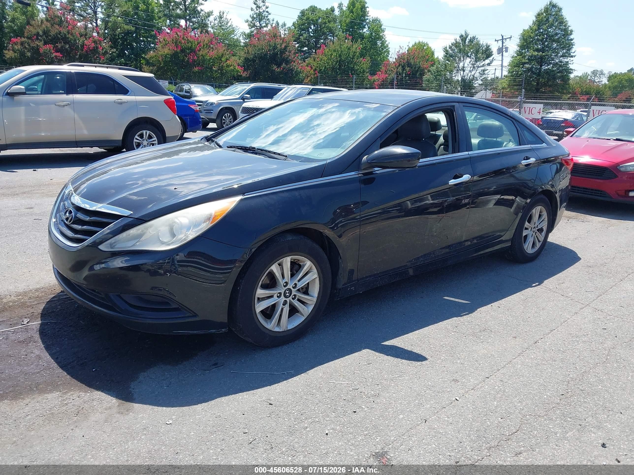 2012 Hyundai Sonata Gls Black vin: 5NPEB4AC6CH471139