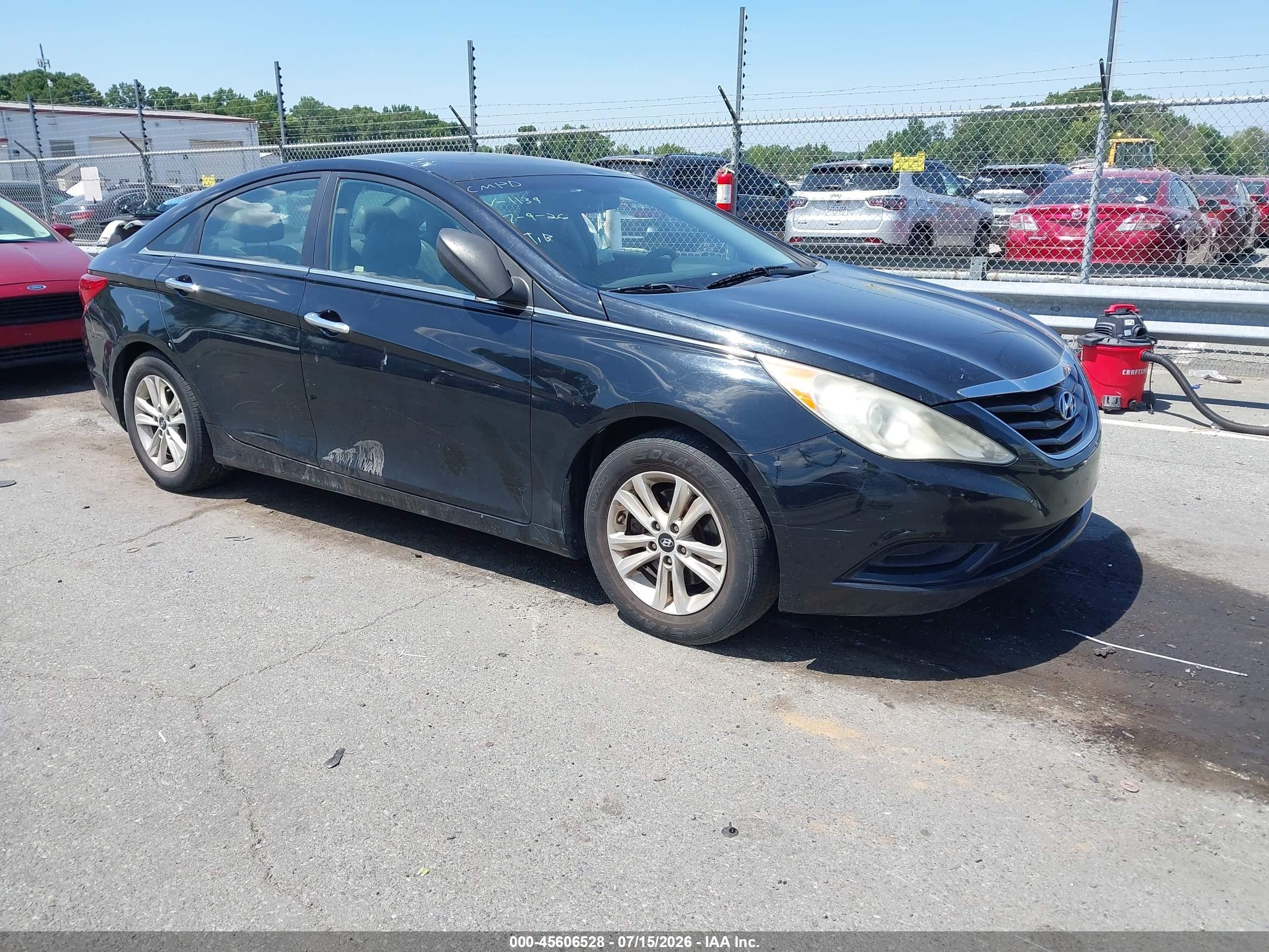 2012 Hyundai Sonata Gls Black vin: 5NPEB4AC6CH471139