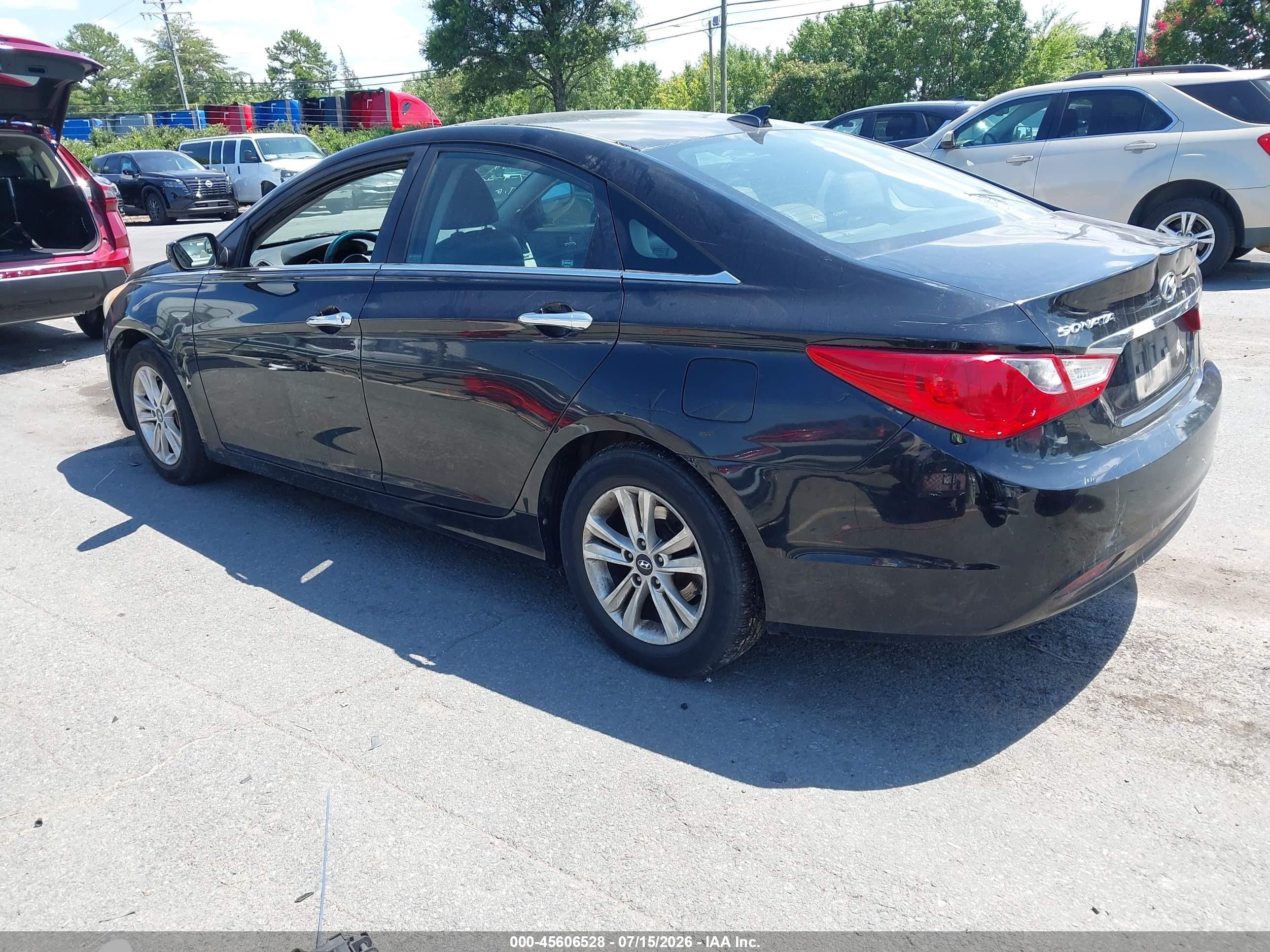 2012 Hyundai Sonata Gls Black vin: 5NPEB4AC6CH471139