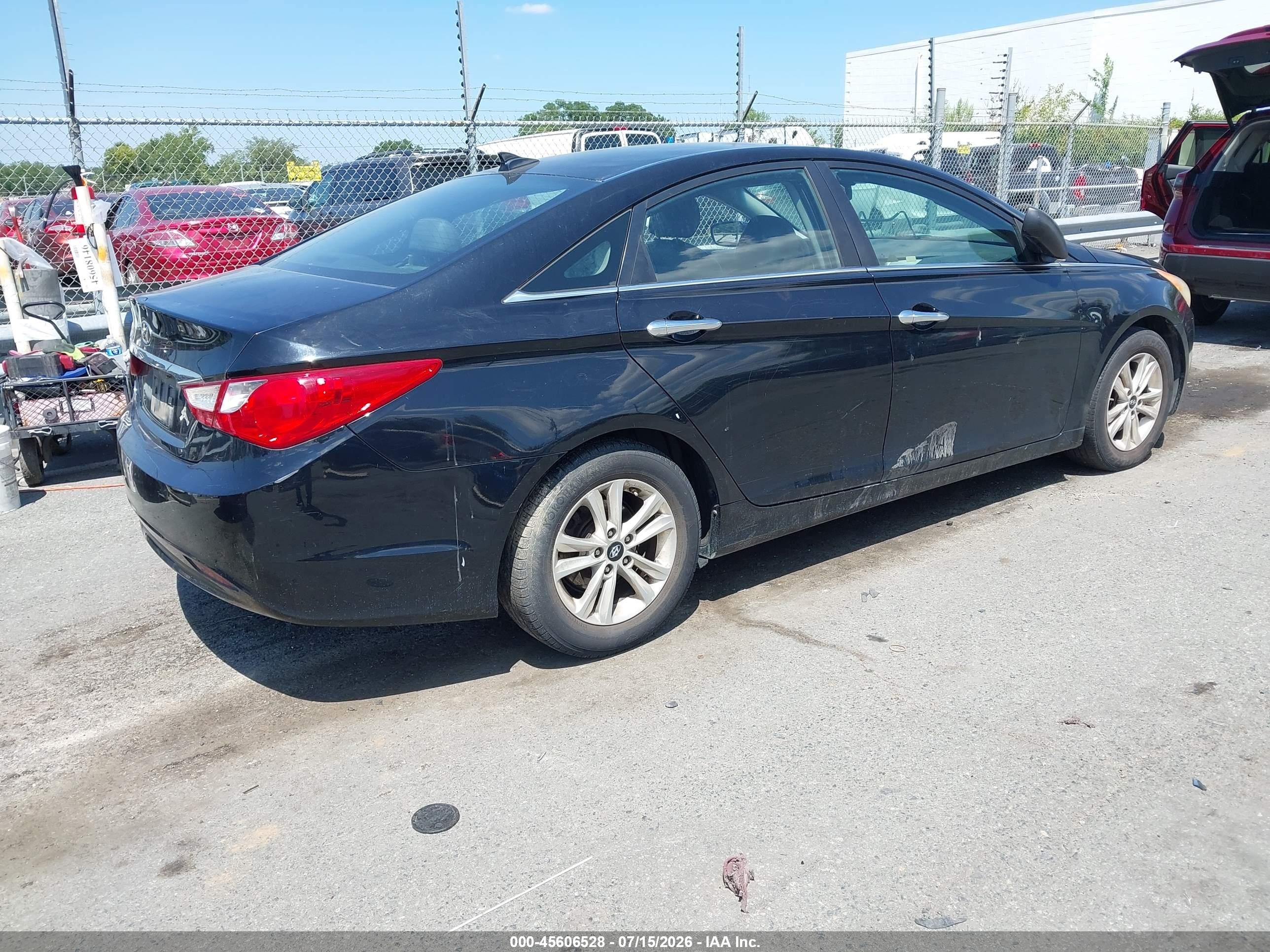 2012 Hyundai Sonata Gls Black vin: 5NPEB4AC6CH471139