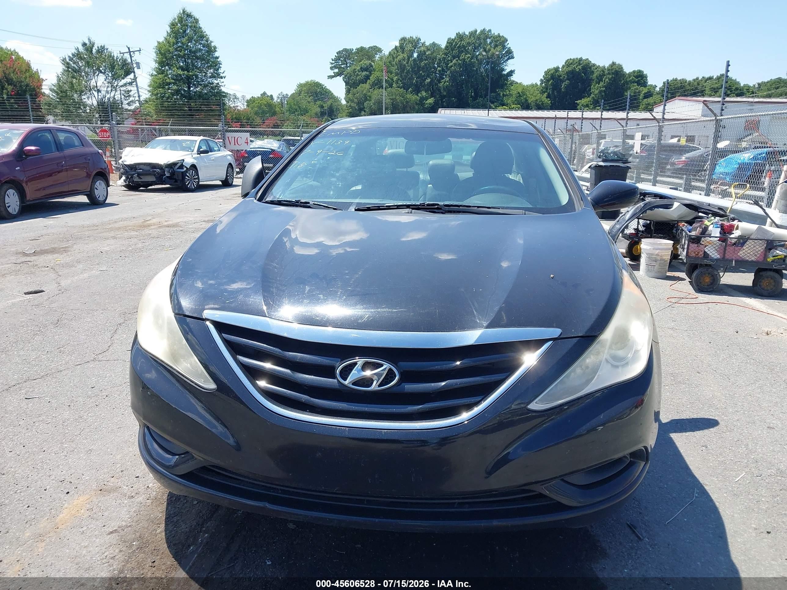 2012 Hyundai Sonata Gls Black vin: 5NPEB4AC6CH471139