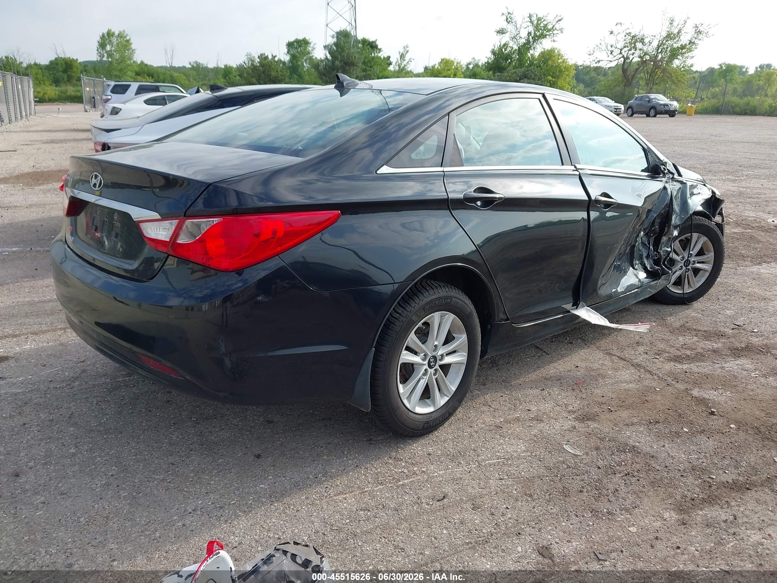 2012 Hyundai Sonata Gls Black vin: 5NPEB4AC6CH471948