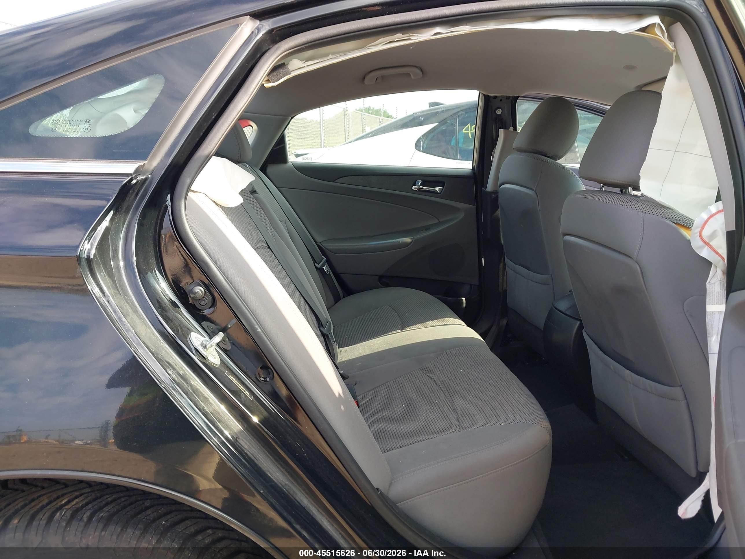 2012 Hyundai Sonata Gls Black vin: 5NPEB4AC6CH471948