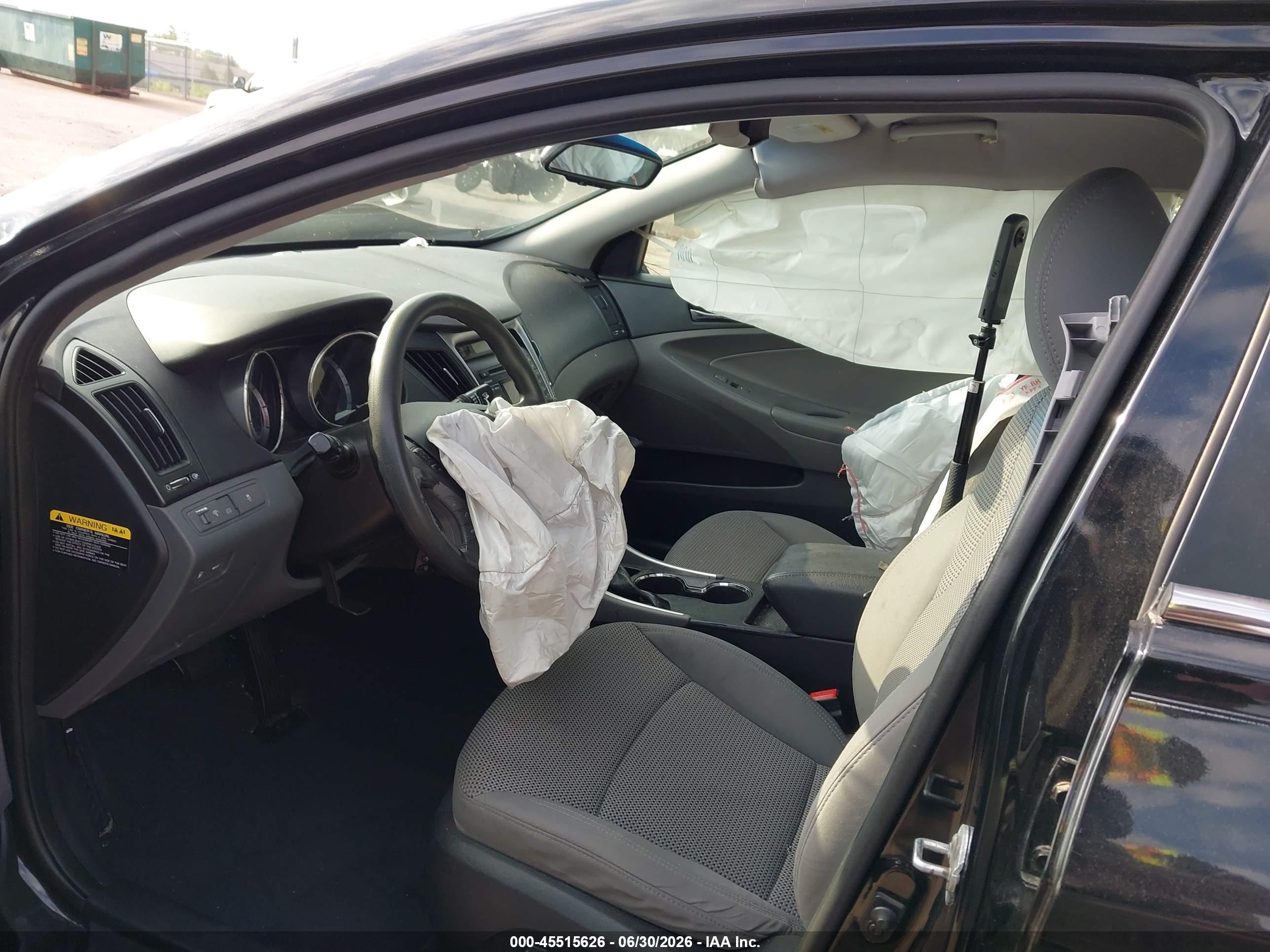 2012 Hyundai Sonata Gls Black vin: 5NPEB4AC6CH471948