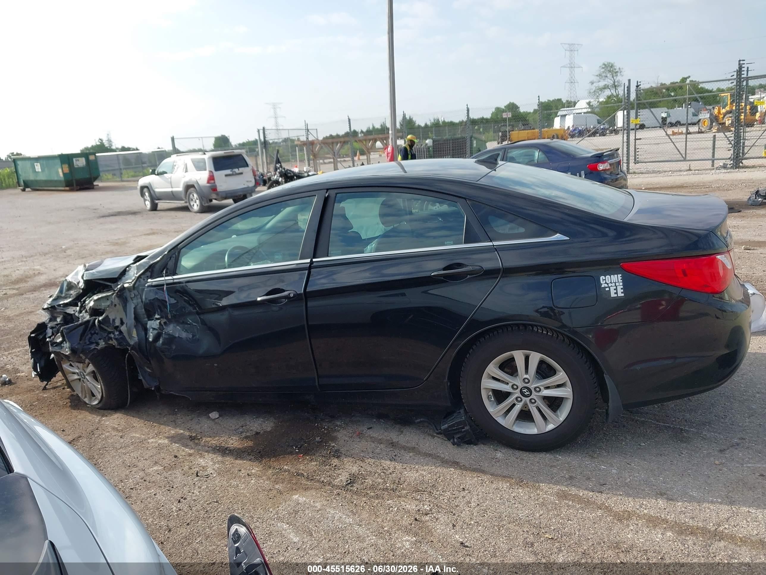 2012 Hyundai Sonata Gls Black vin: 5NPEB4AC6CH471948