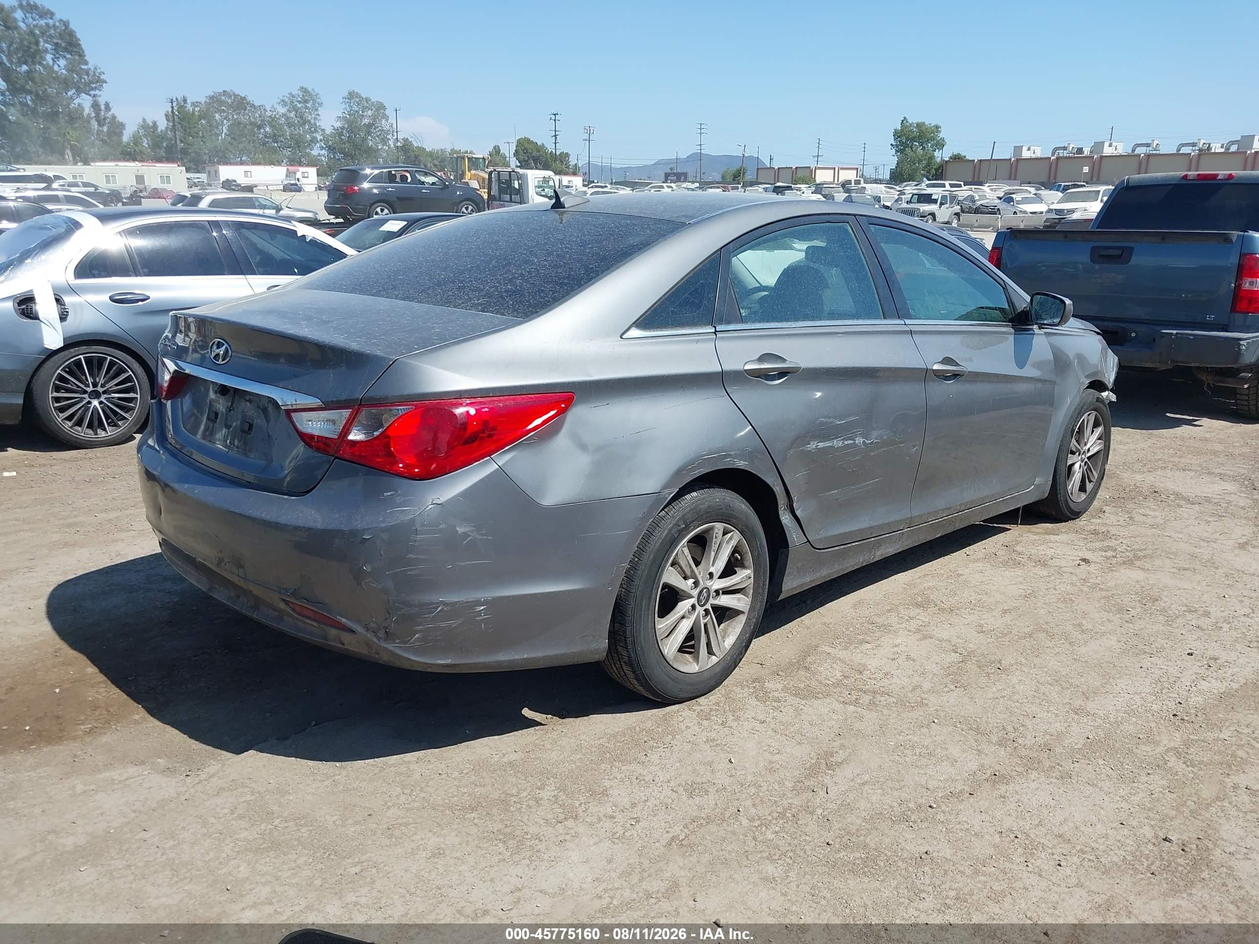 2012 Hyundai Sonata Gls Gray vin: 5NPEB4AC6CH479533