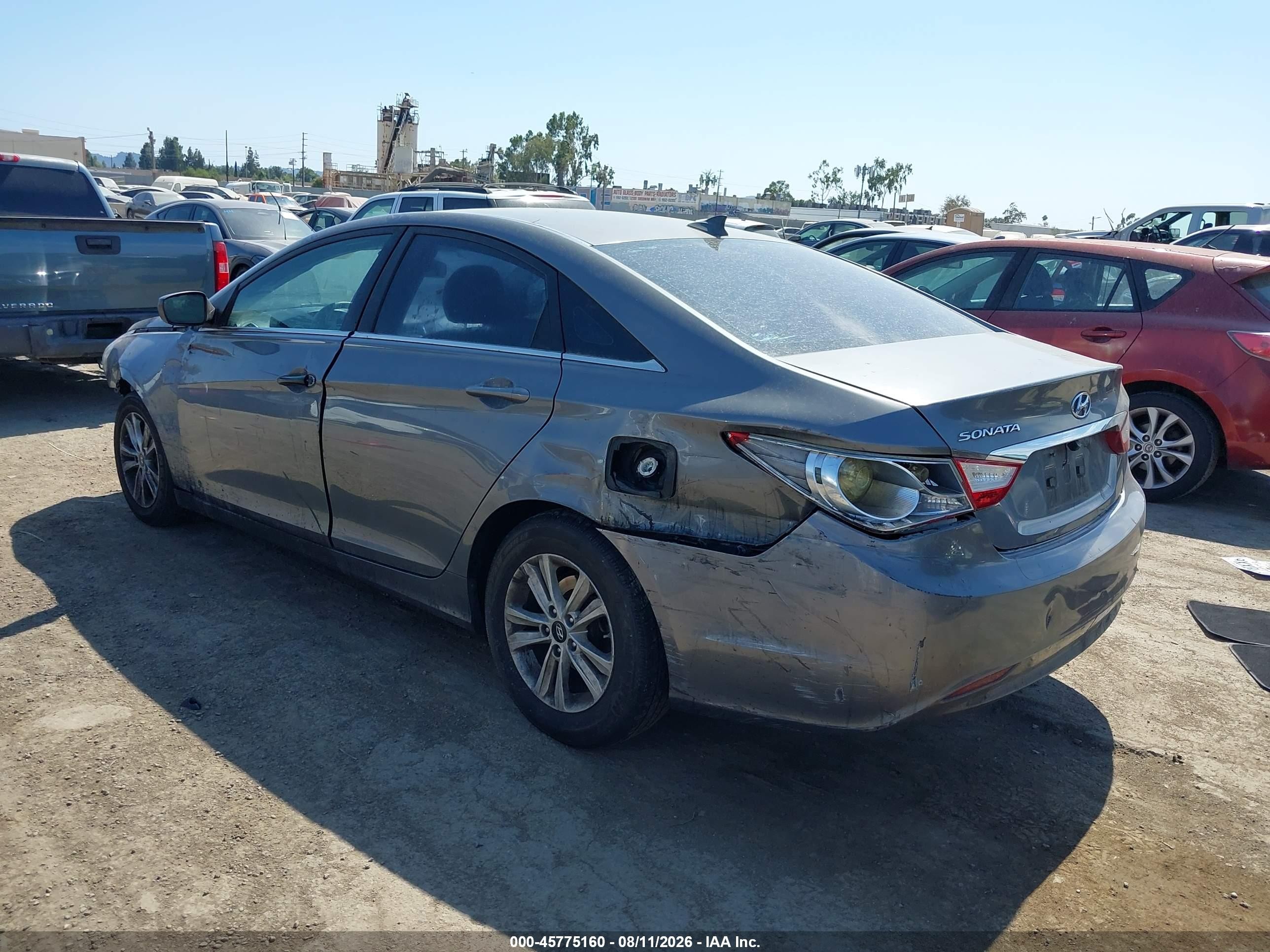 2012 Hyundai Sonata Gls Gray vin: 5NPEB4AC6CH479533