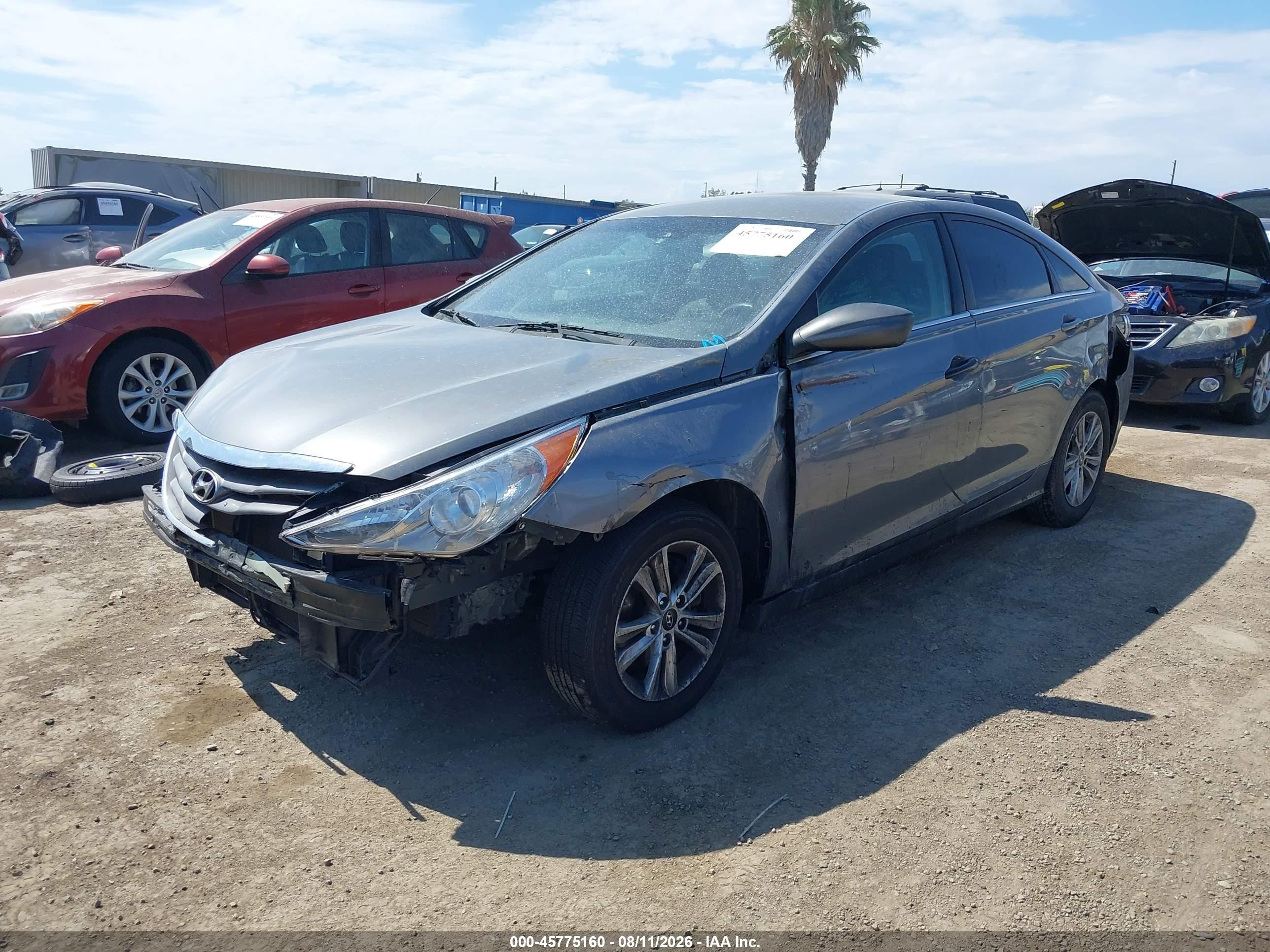 2012 Hyundai Sonata Gls Gray vin: 5NPEB4AC6CH479533