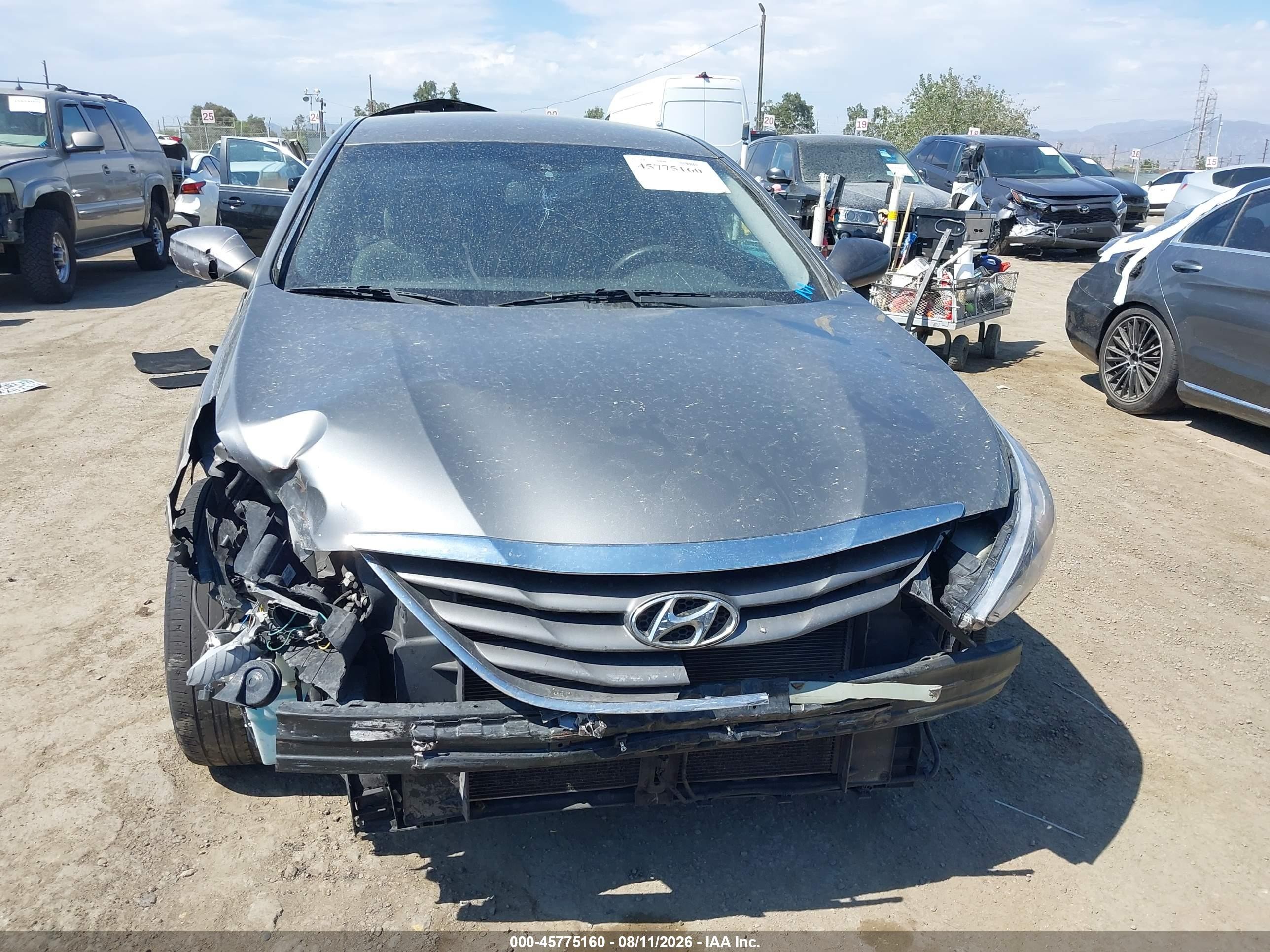 2012 Hyundai Sonata Gls Gray vin: 5NPEB4AC6CH479533