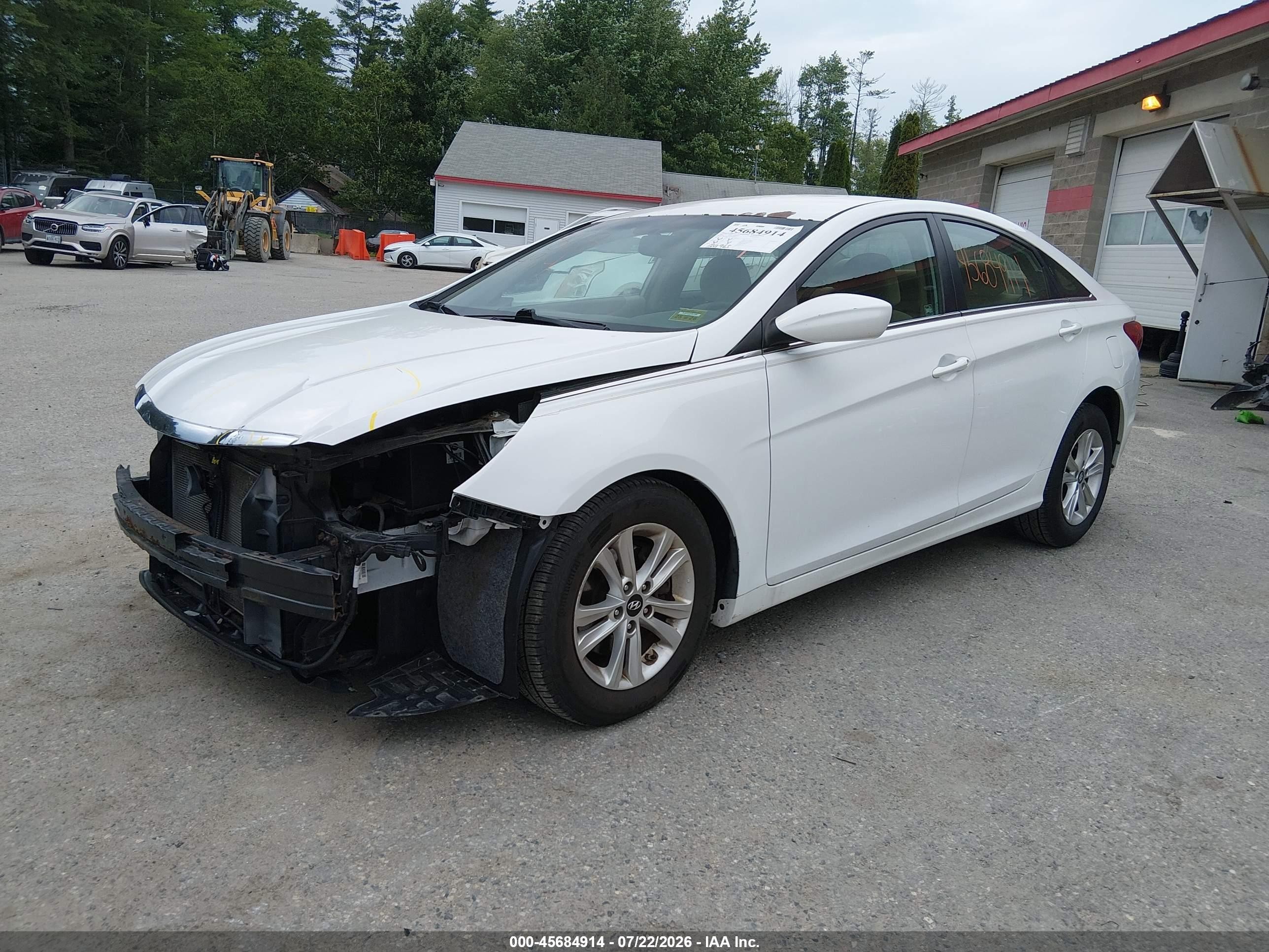 2012 Hyundai Sonata Gls White vin: 5NPEB4AC6CH481427