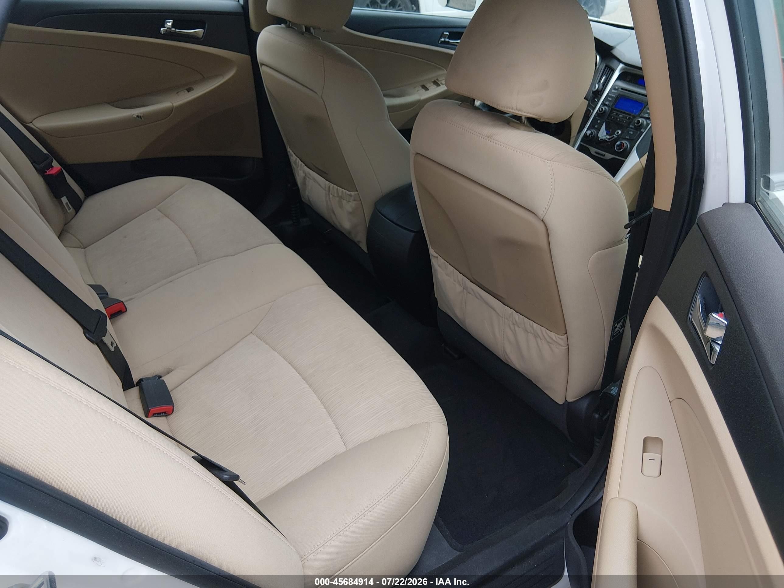 2012 Hyundai Sonata Gls White vin: 5NPEB4AC6CH481427