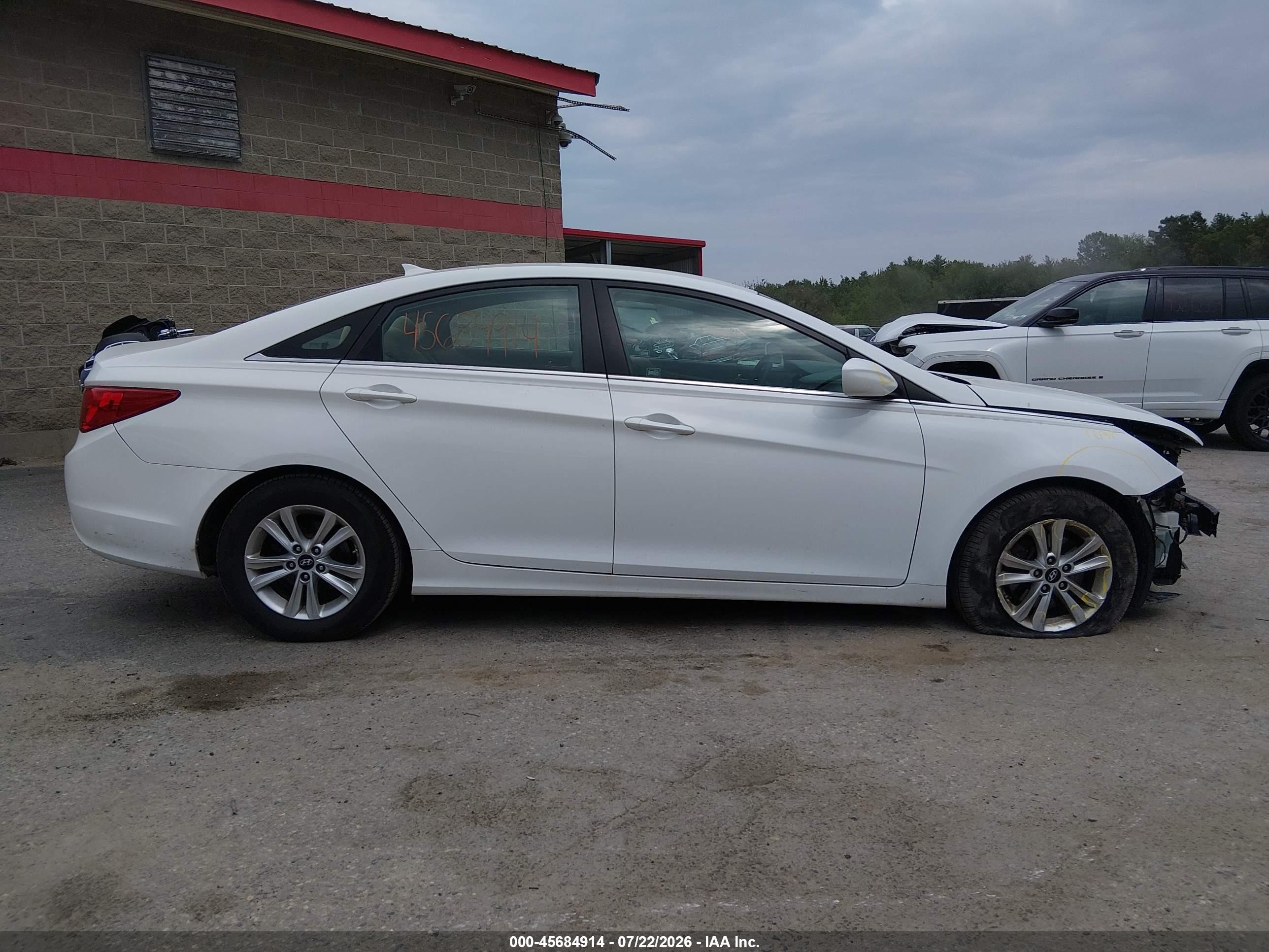 2012 Hyundai Sonata Gls White vin: 5NPEB4AC6CH481427