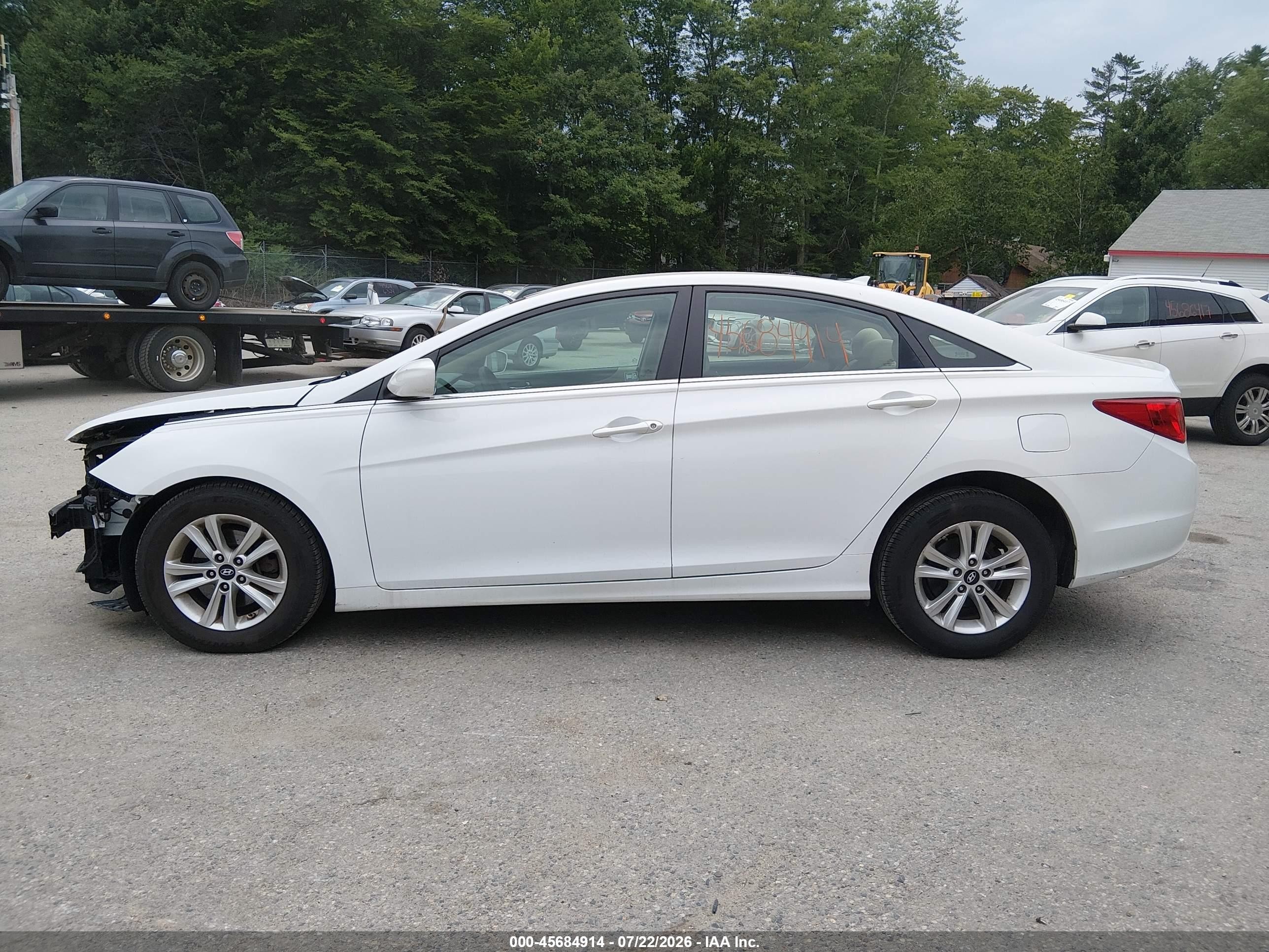 2012 Hyundai Sonata Gls White vin: 5NPEB4AC6CH481427
