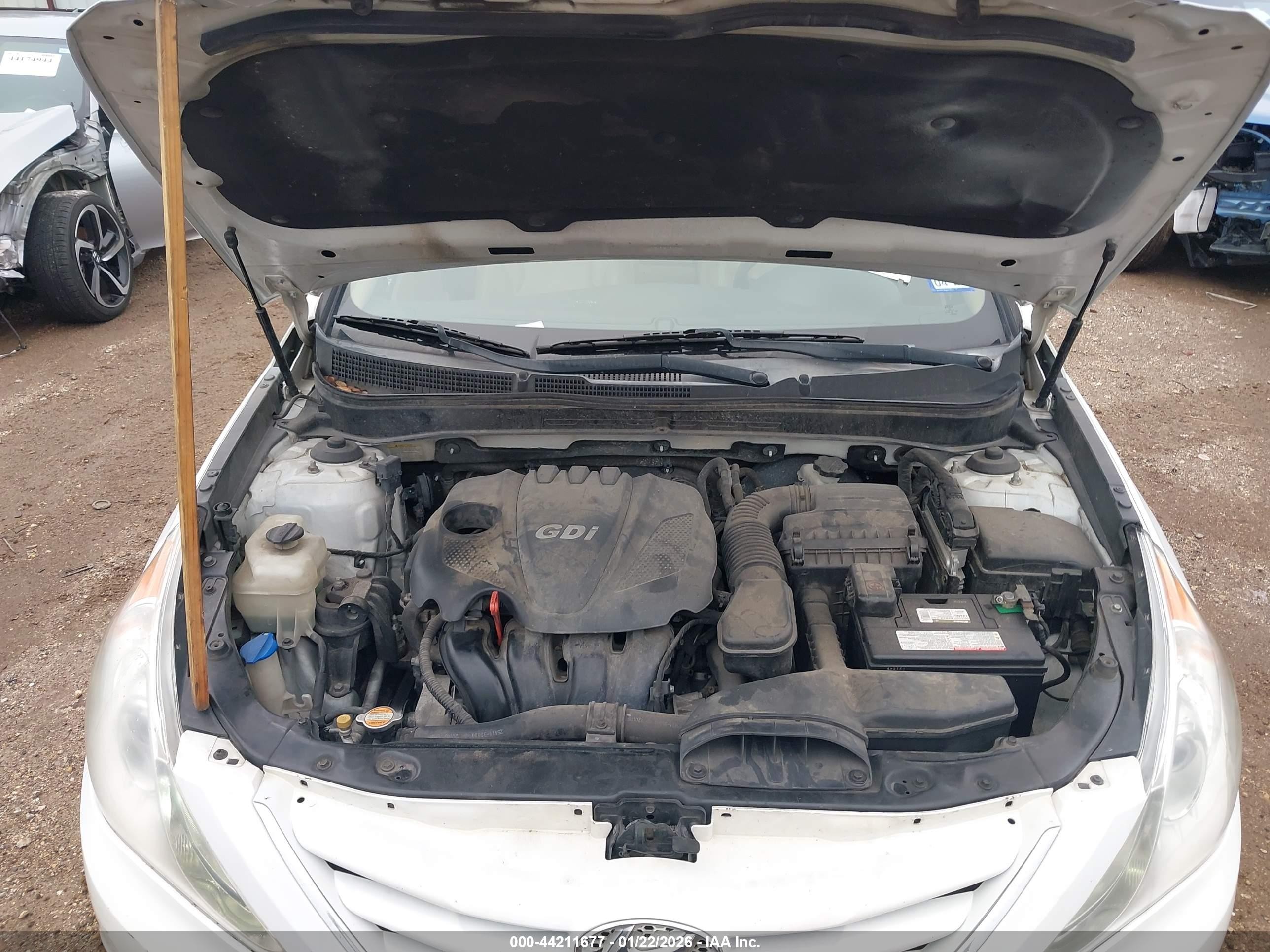 2012 Hyundai Sonata Gls White vin: 5NPEB4AC6CH493609