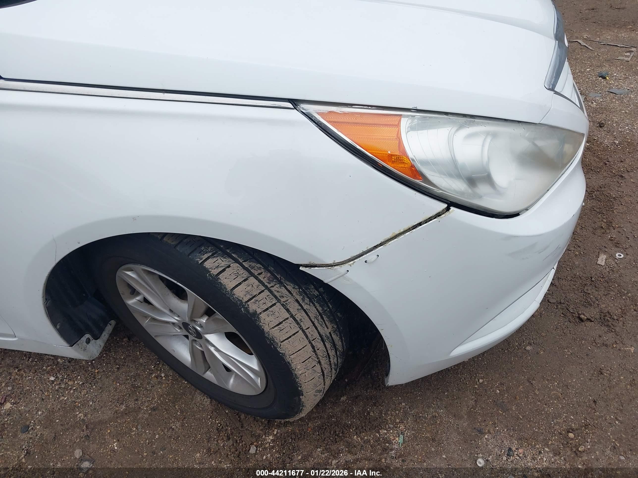 2012 Hyundai Sonata Gls White vin: 5NPEB4AC6CH493609