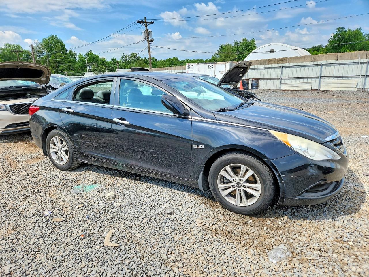 2012 Hyundai Sonata Middle-low Level Black vin: 5NPEB4AC6CH501966