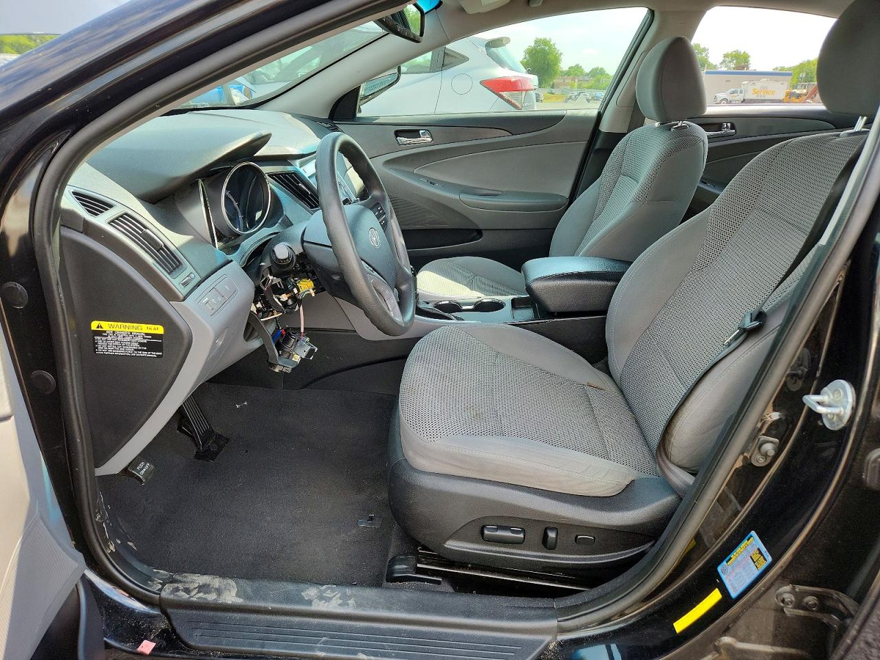 2012 Hyundai Sonata Middle-low Level Black vin: 5NPEB4AC6CH501966